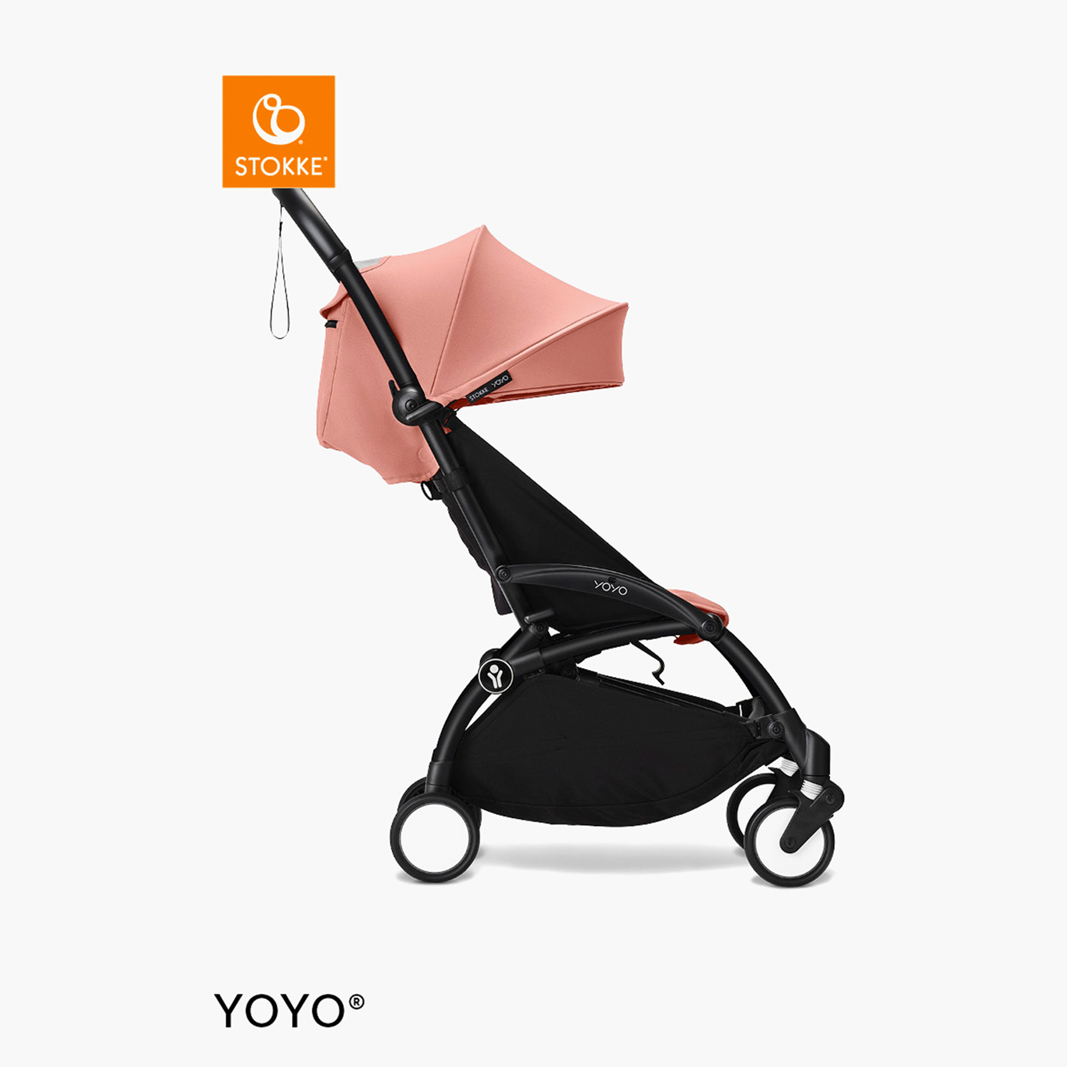 Stokke YOYO³ Black frame with 6+ color pack Air Ginger-baby-gear-strollersandprams-strollers-image-1