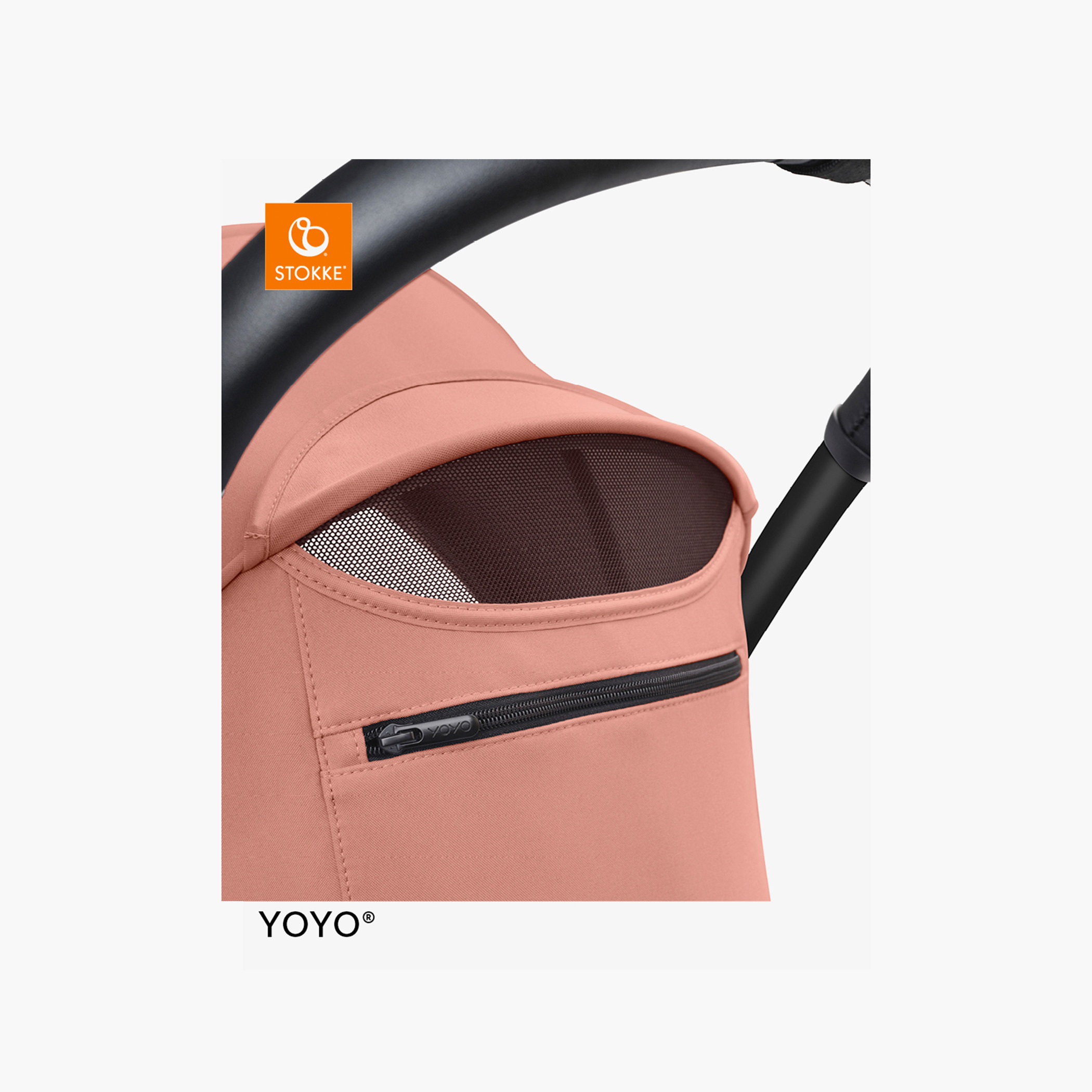 Stokke YOYO³ Black frame with 6+ color pack Air Ginger-baby-gear-strollersandprams-strollers-image-11