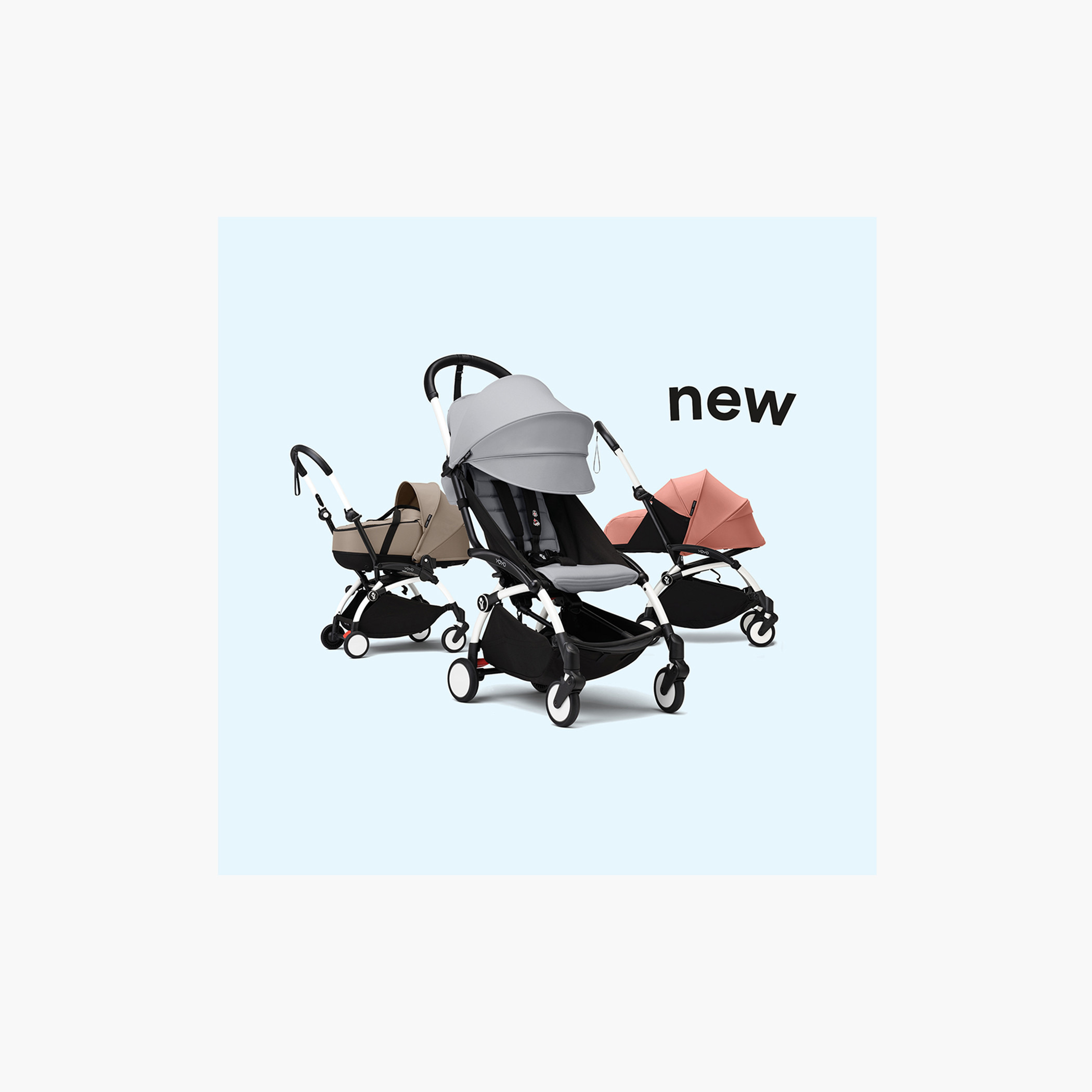 Stokke YOYO³ Black frame with 6+ color pack Olive-baby-gear-strollersandprams-strollers-image-4