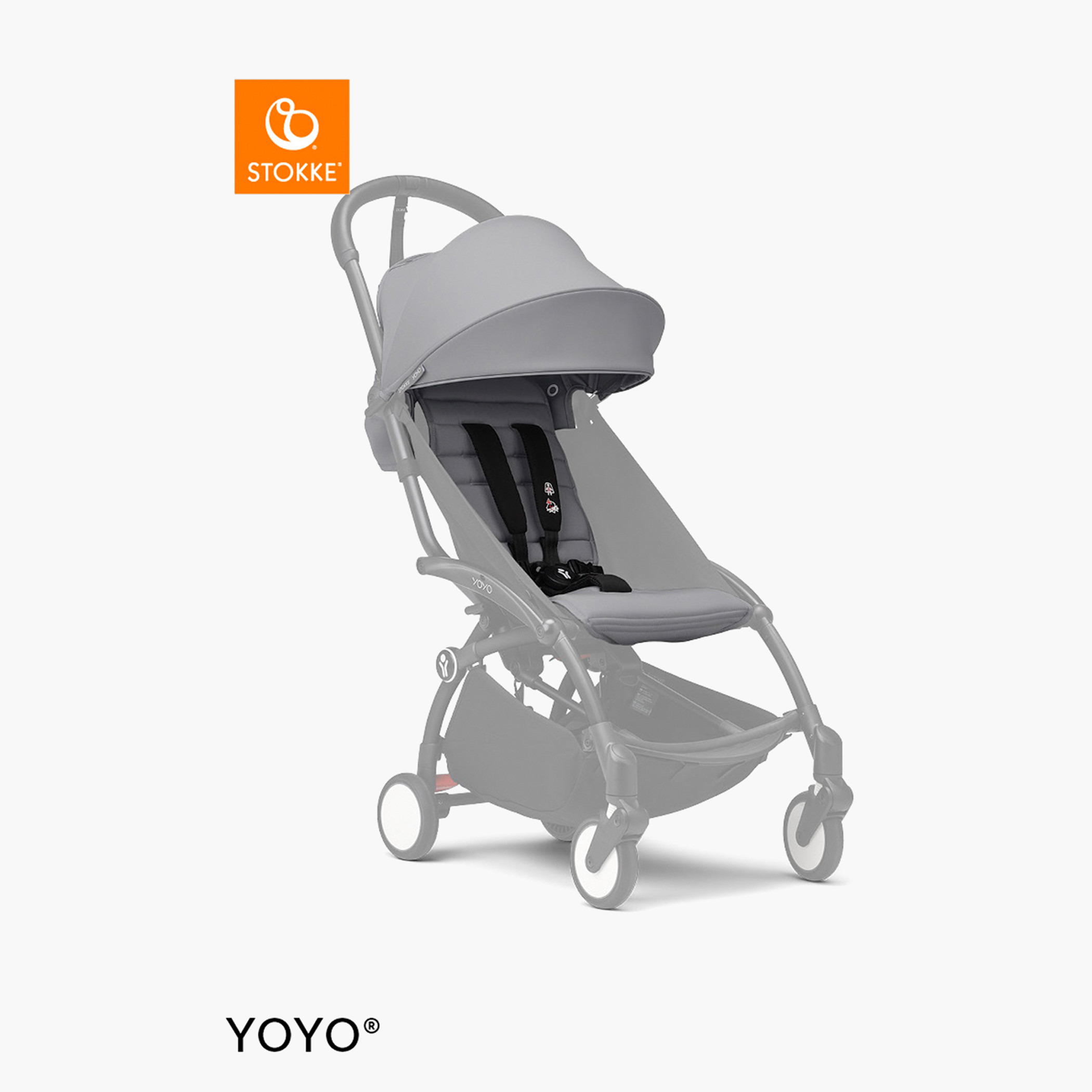 Stokke YOYO³ Black frame with 6+ color pack Stone-baby-gear-strollersandprams-strollers-image-6