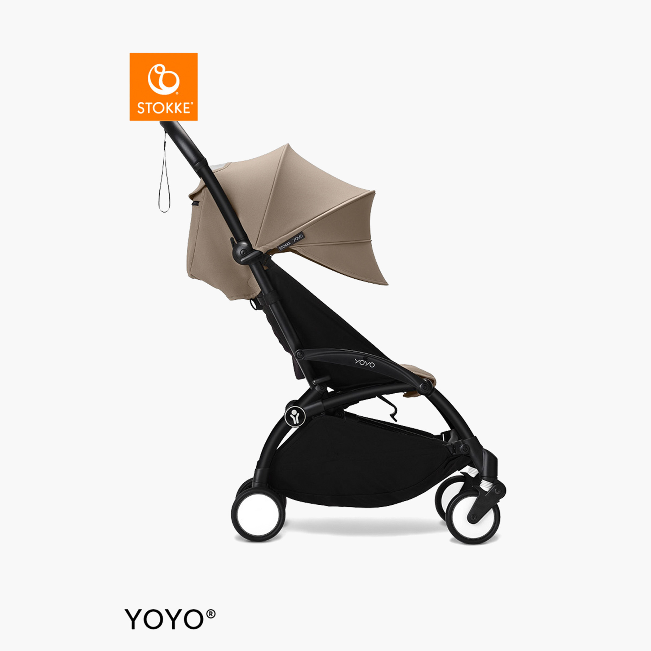Stokke YOYO³ Black frame with 6+ color pack Taupe-baby-gear-strollersandprams-strollers-image-7