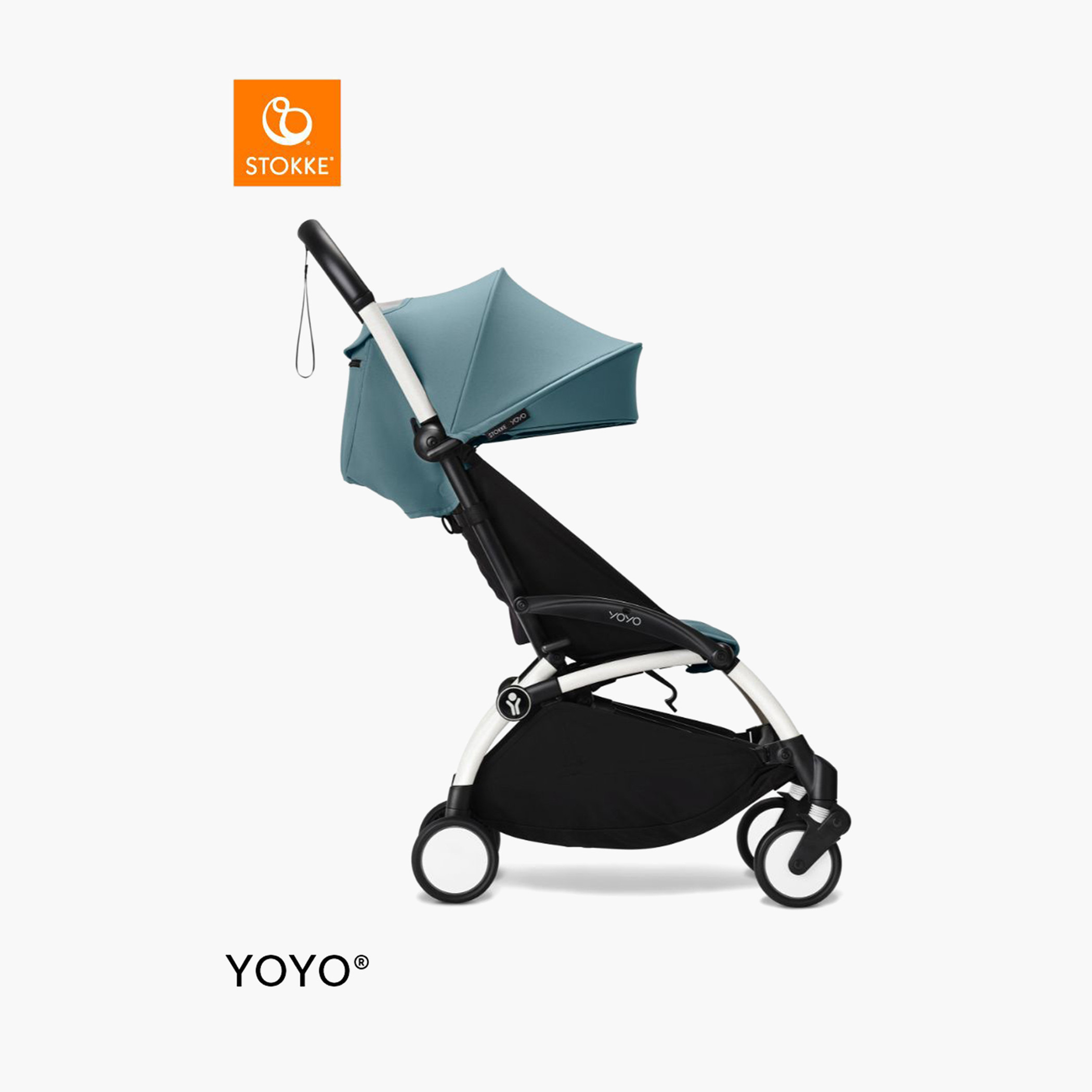 Stokke YOYO³ White frame with 6+ color pack Aqua-baby-gear-strollersandprams-strollers-image-4