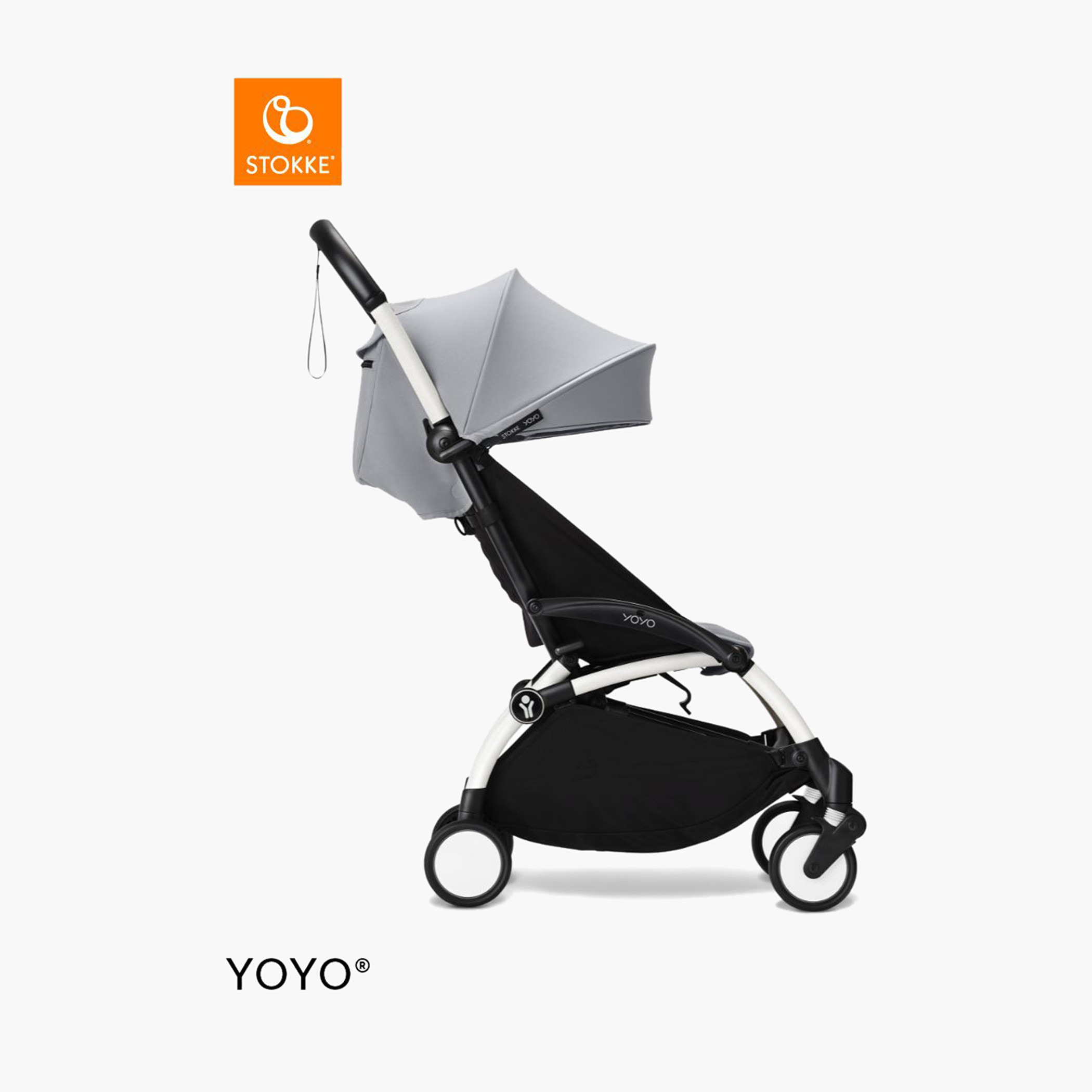 Stokke YOYO³ White frame with 6+ color pack Stone-baby-gear-strollersandprams-strollers-image-2