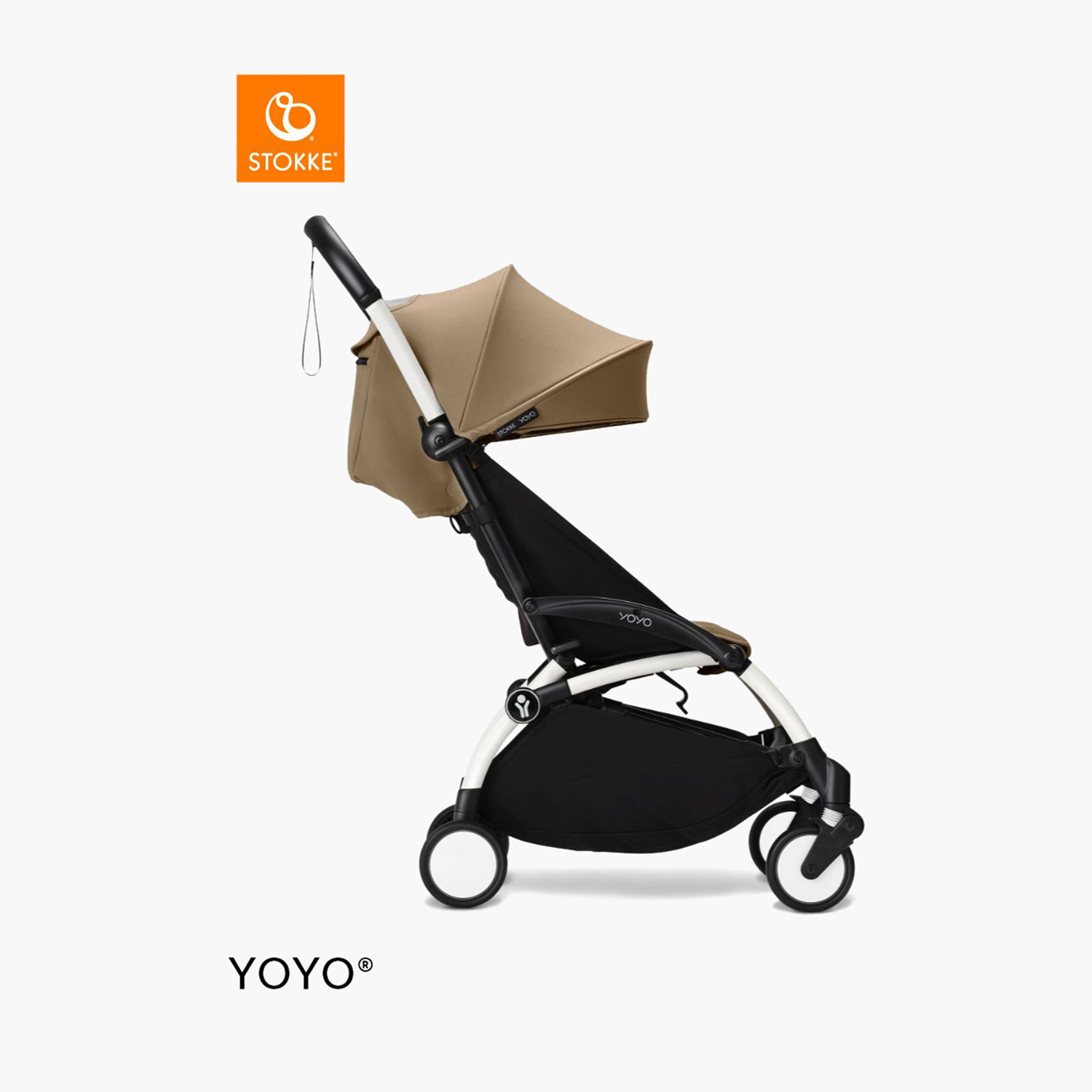 Stokke YOYO³ White frame with 6+ color pack Toffee-baby-gear-strollersandprams-strollers-image-2