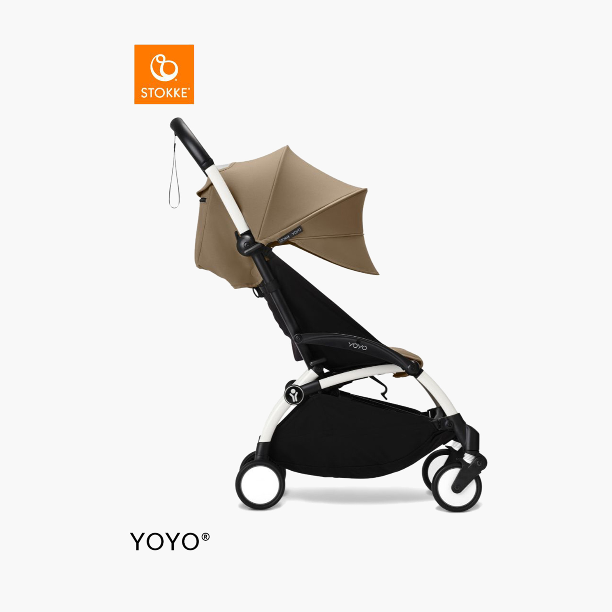 Stokke YOYO³ White frame with 6+ color pack Toffee-baby-gear-strollersandprams-strollers-image-4