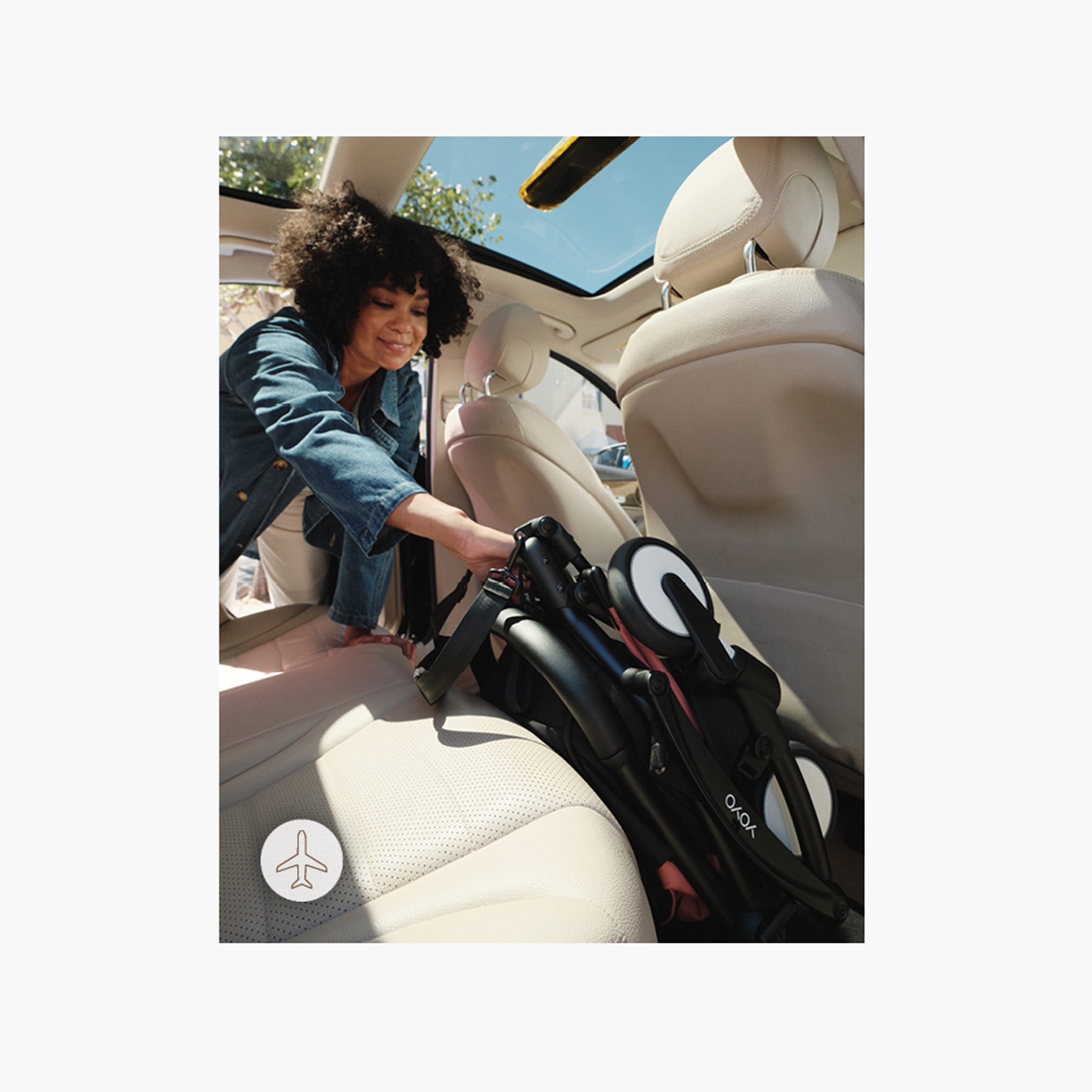 Stokke YOYO³ White frame with 0+ newborn pack Toffee-baby-gear-strollersandprams-strollers-image-7