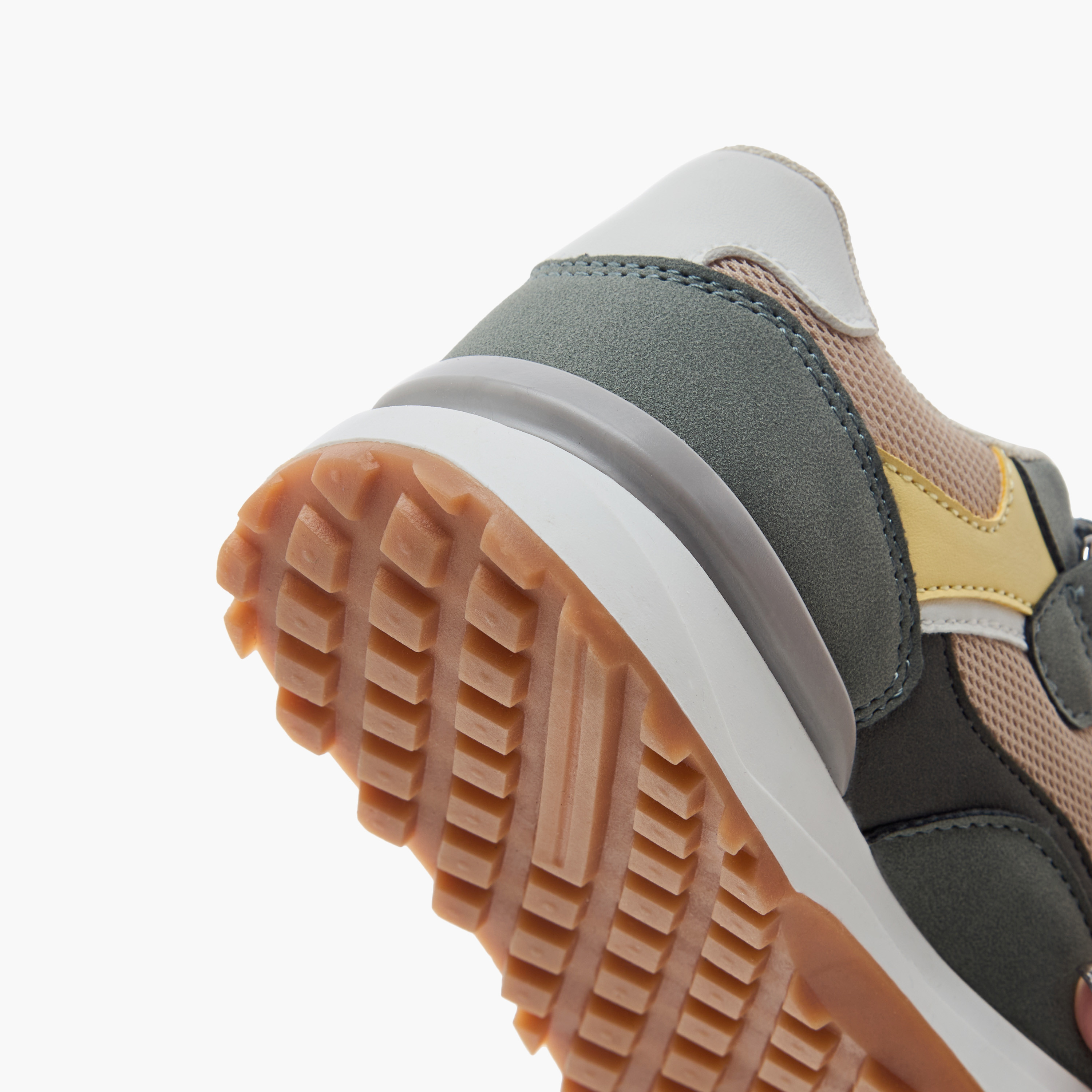 Juniors Panelled Sneakers with Hook and Loop Closure-boys-shoes-sneakers-image-5
