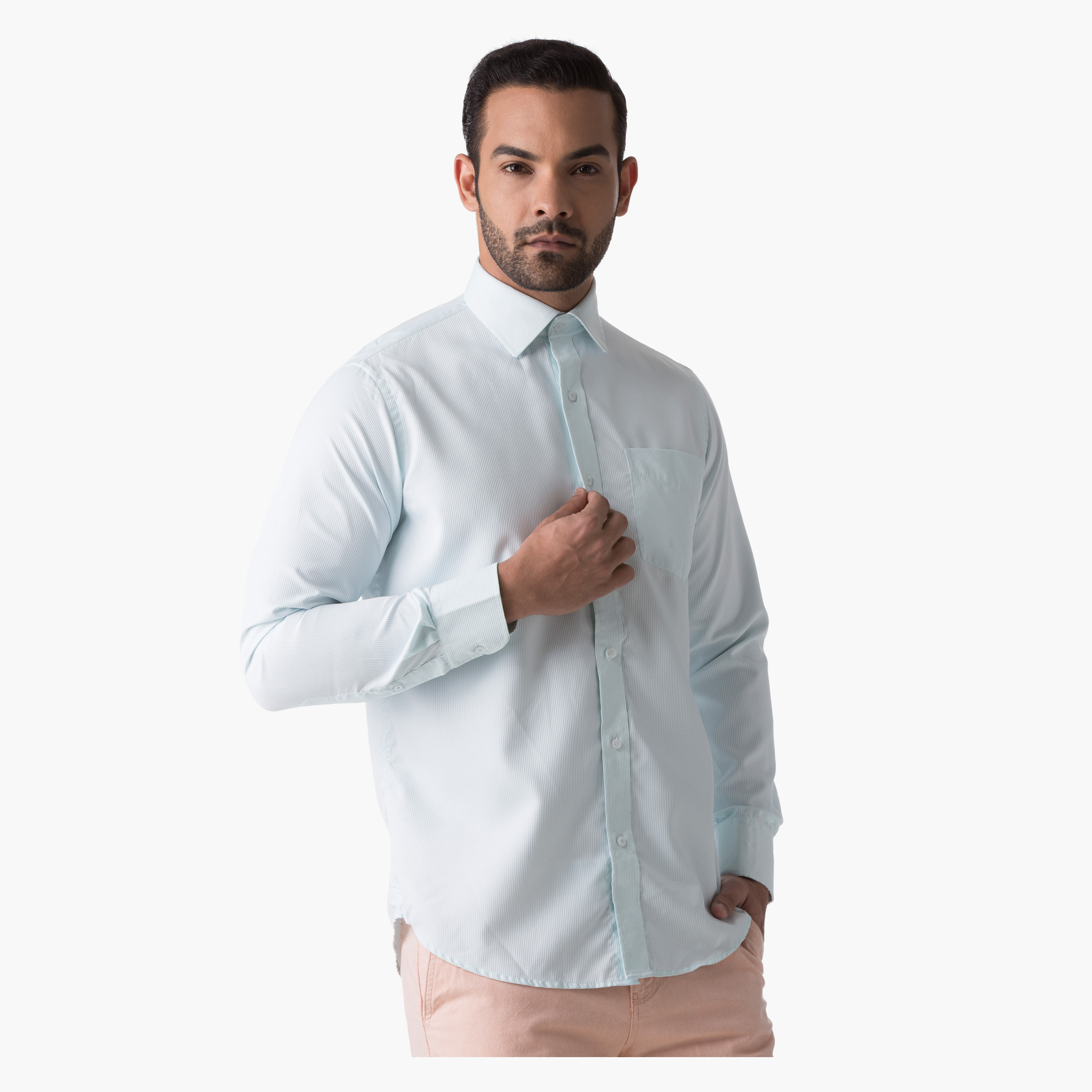Easy Iron Full-Sleeved Shirt in Regular Fit-men-clothing-shirts-image-1