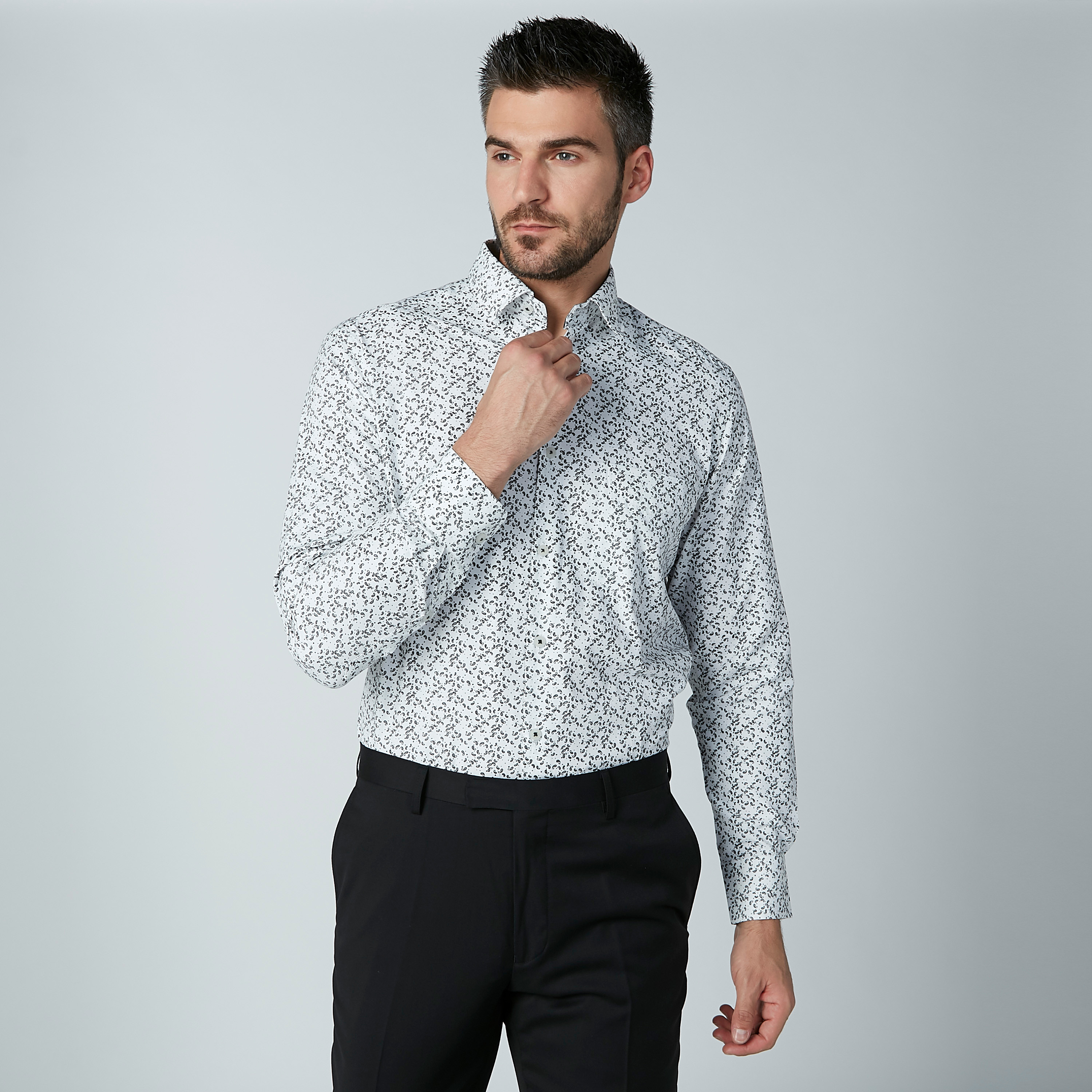 قميص سهل الكي بأكمام طويلة وأزرار وطبعات-men-clothing-shirts-image-2