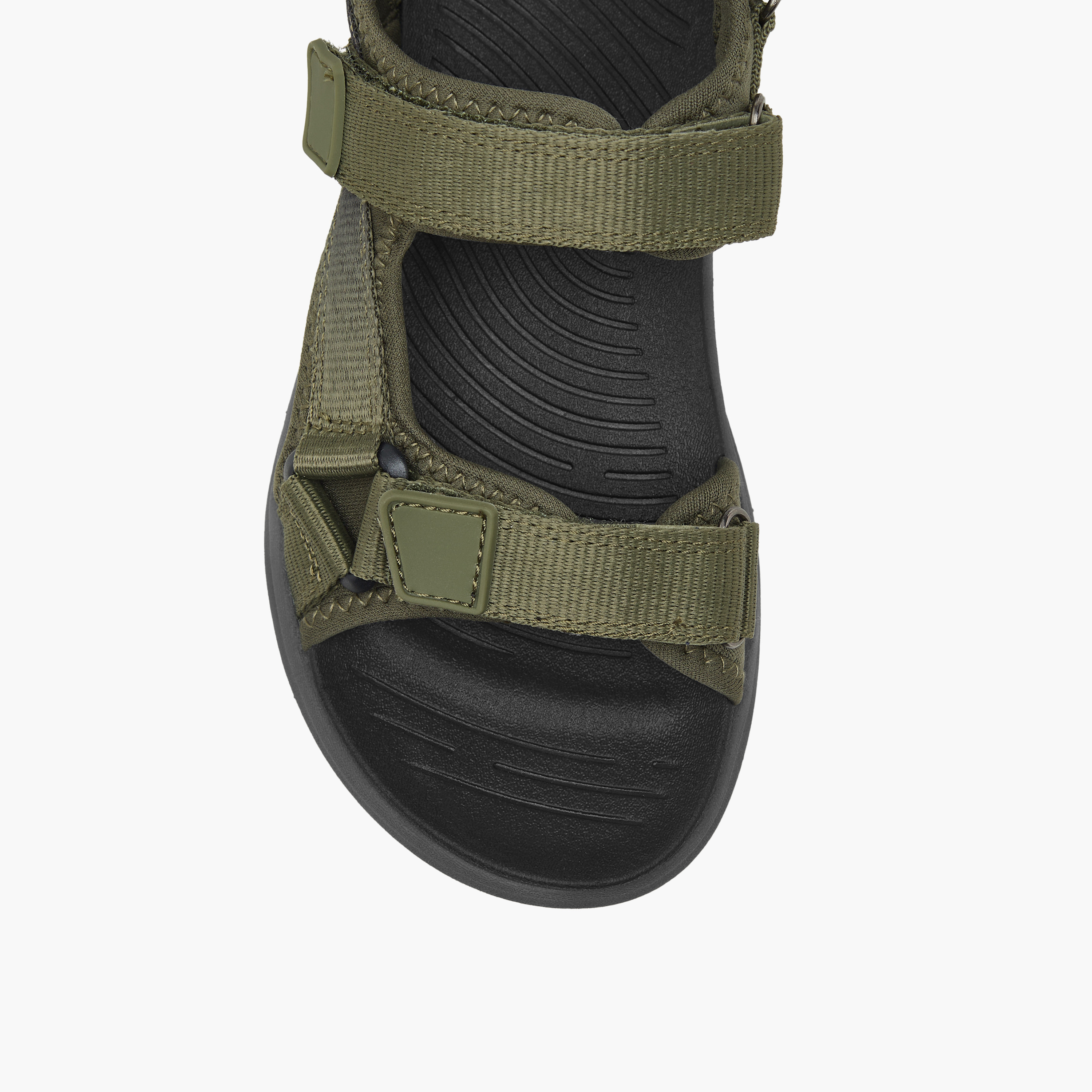 Mister Duchini Textured Floaters with Hook and Loop Closure-boys-shoes-sandals-image-7