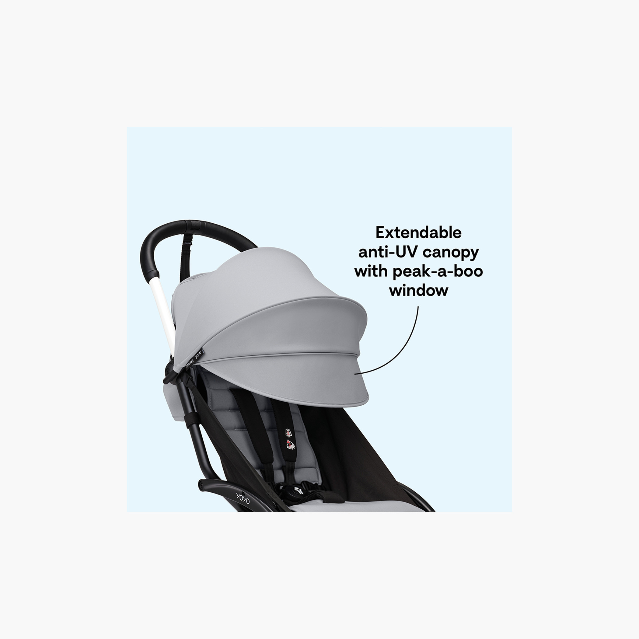 Stokke YOYO³ Black frame with 6+ Color Pack - Aqua-baby-gear-strollersandprams-strollers-image-6