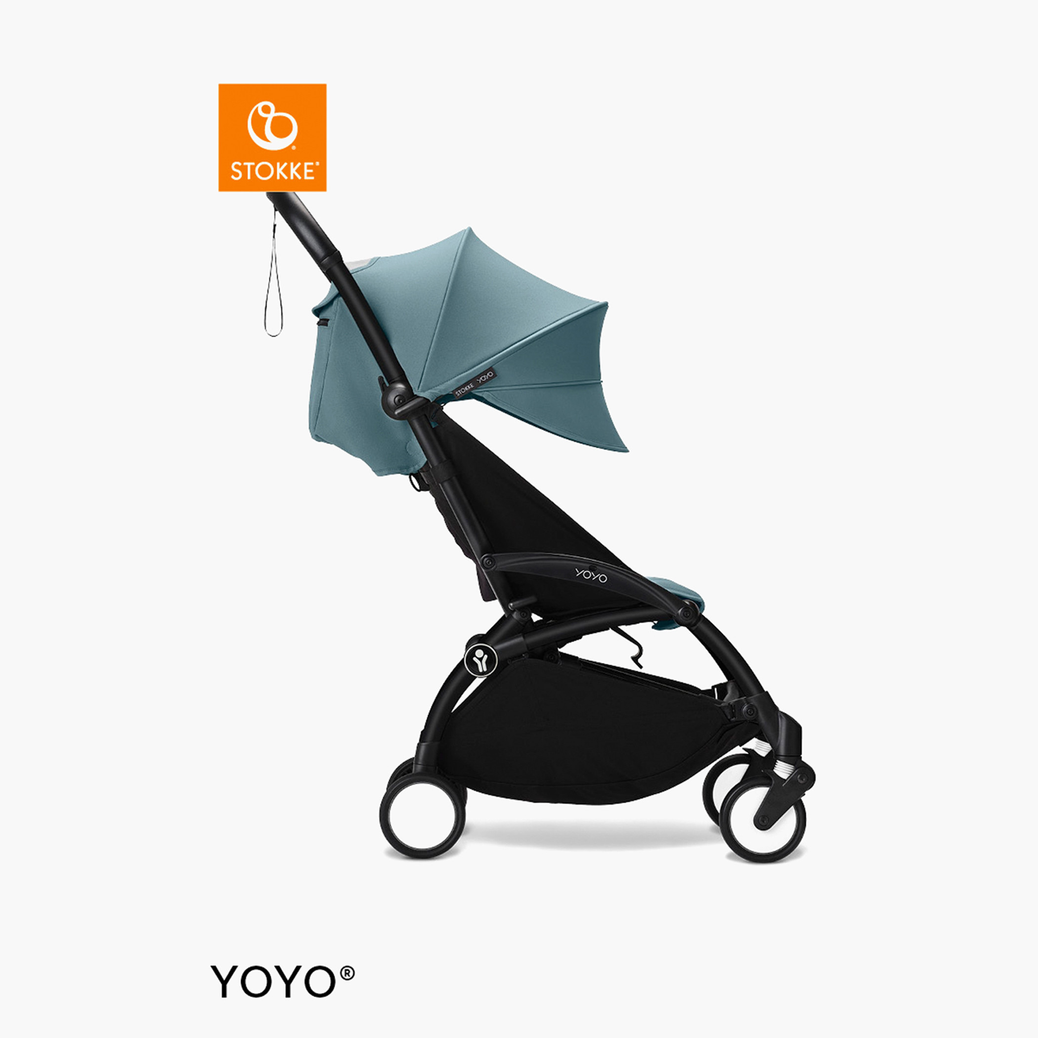 Stokke YOYO³ Black frame with 6+ Color Pack - Aqua-baby-gear-strollersandprams-strollers-image-9