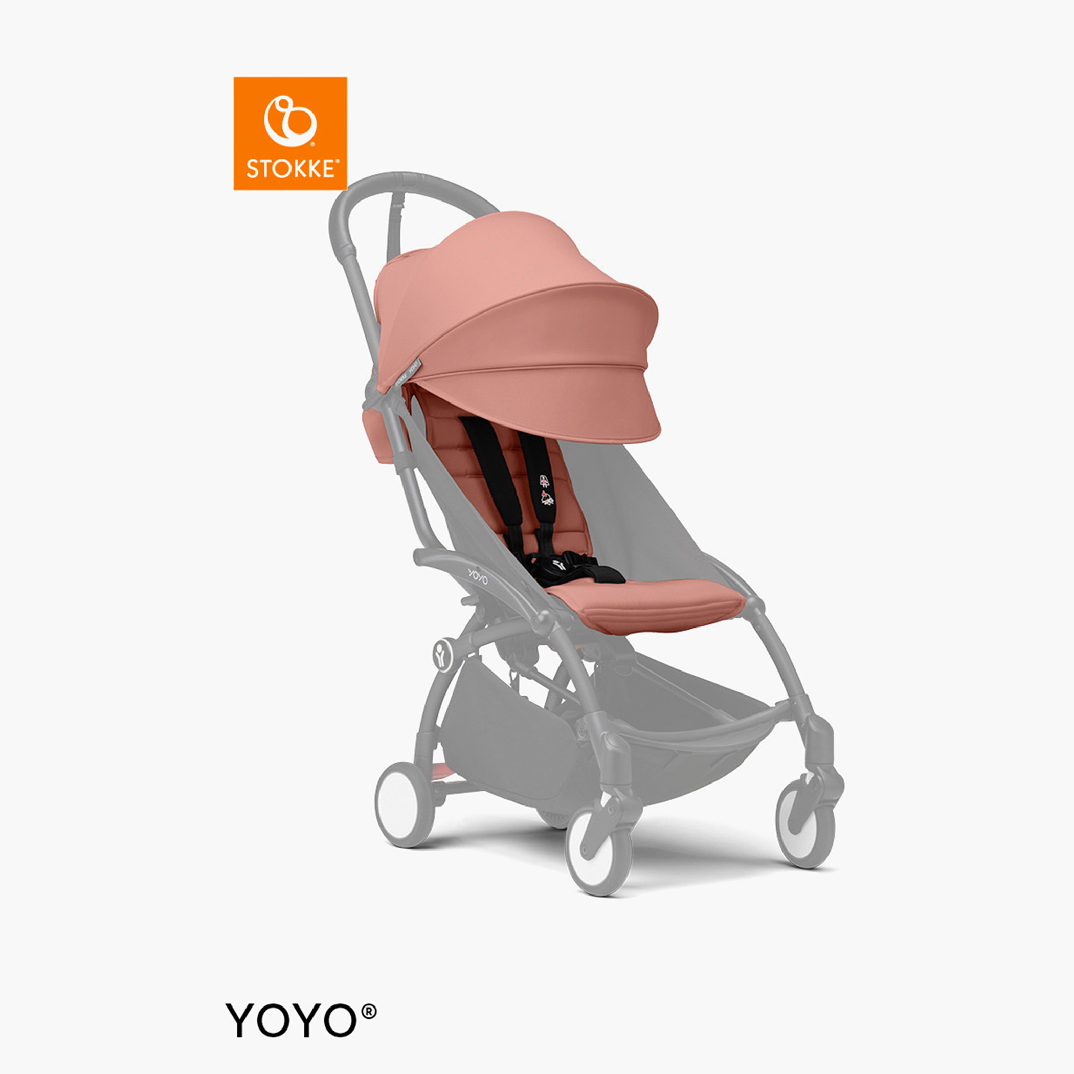 Stokke YOYO³ Black frame with 6+ Color Pack - Air Ginger-baby-gear-strollersandprams-strollers-image-6