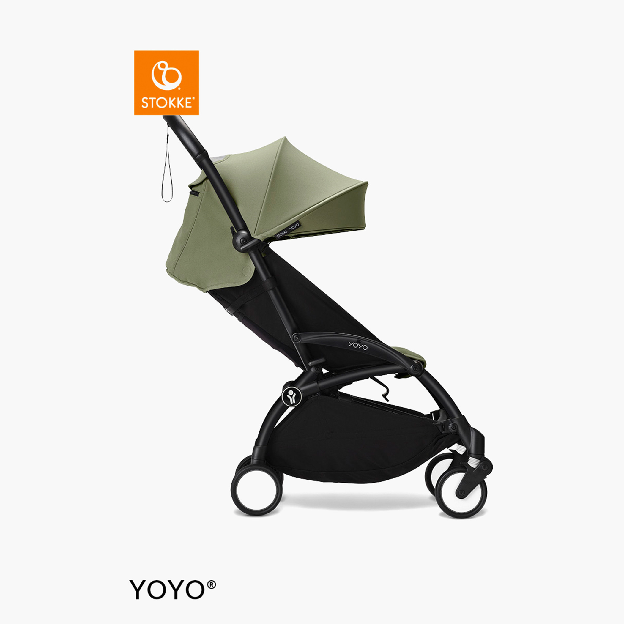 Stokke YOYO³ Black frame with 6+ Color Pack - Olive-baby-gear-strollersandprams-strollers-image-9