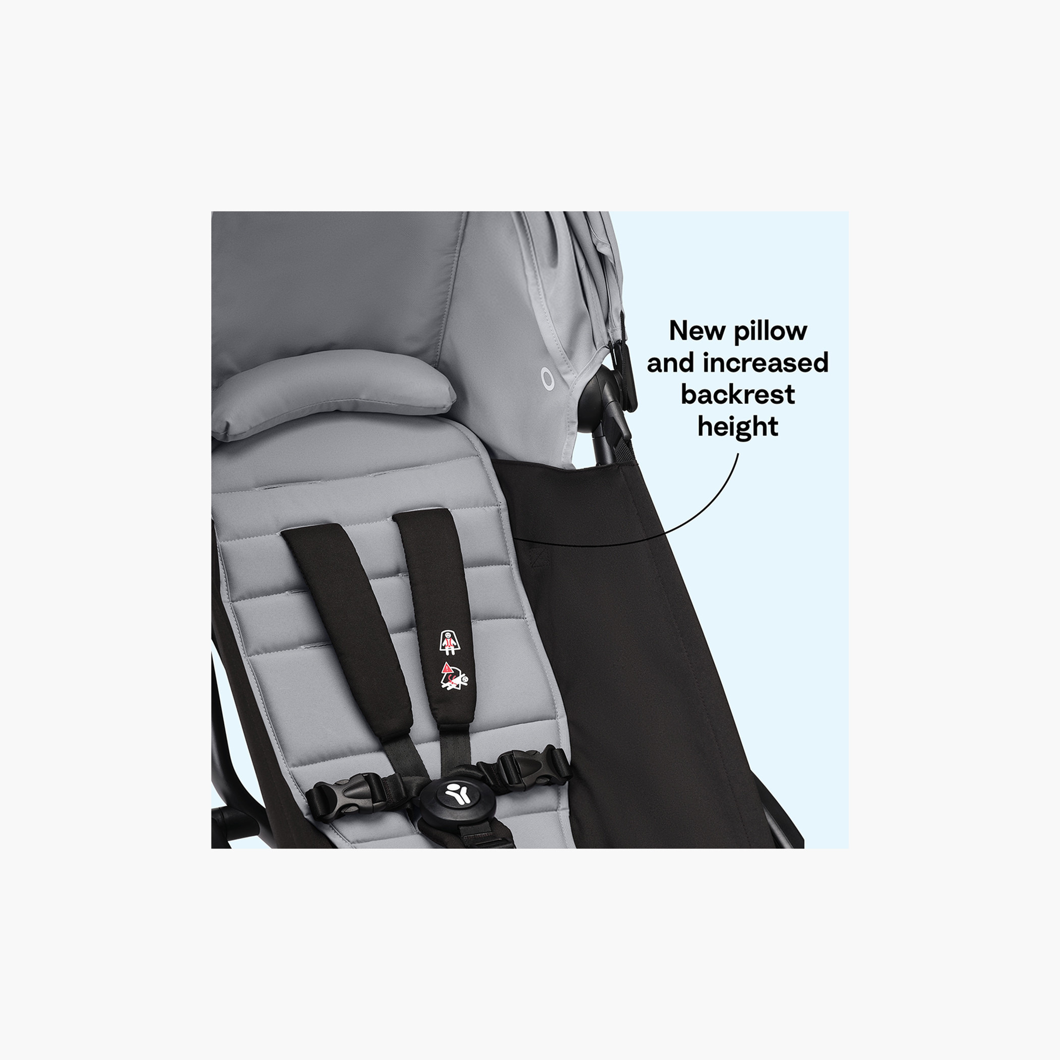 Stokke YOYO³ Black frame with 6+ Color Pack - Stone-baby-gear-strollersandprams-strollers-image-2