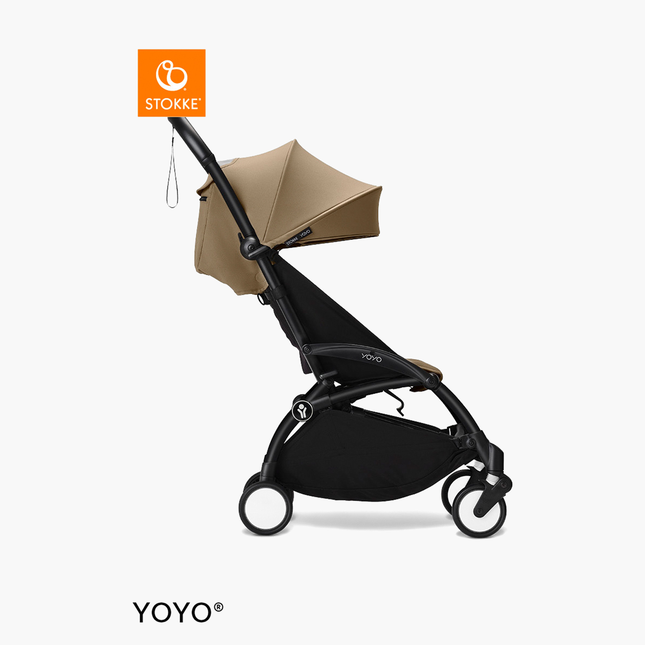 Stokke YOYO³ Black frame with 6+ Color Pack - Toffee-baby-gear-strollersandprams-strollers-image-1