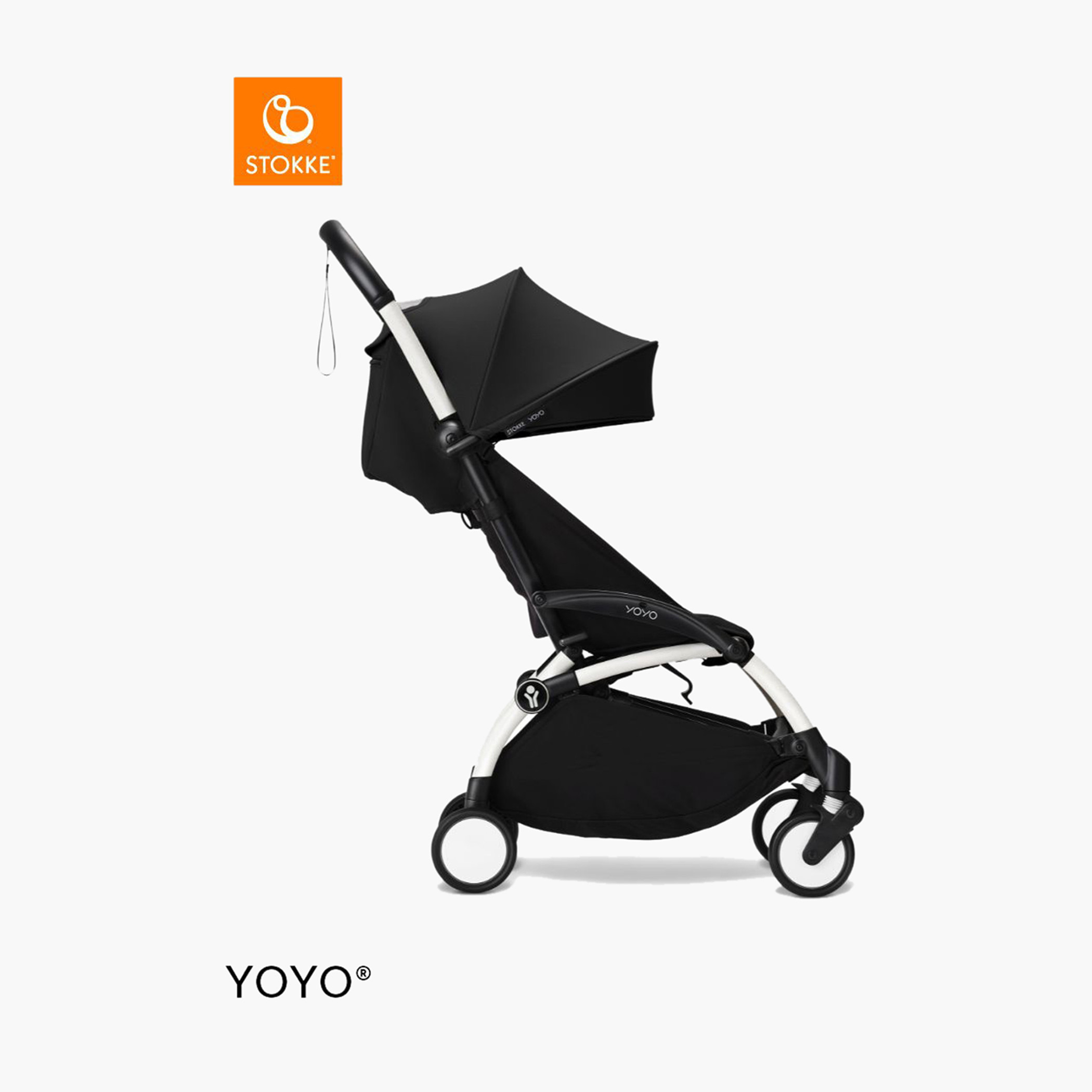 Stokke YOYO³ White frame with 6+ Color Pack - Black-baby-gear-strollersandprams-strollers-image-3