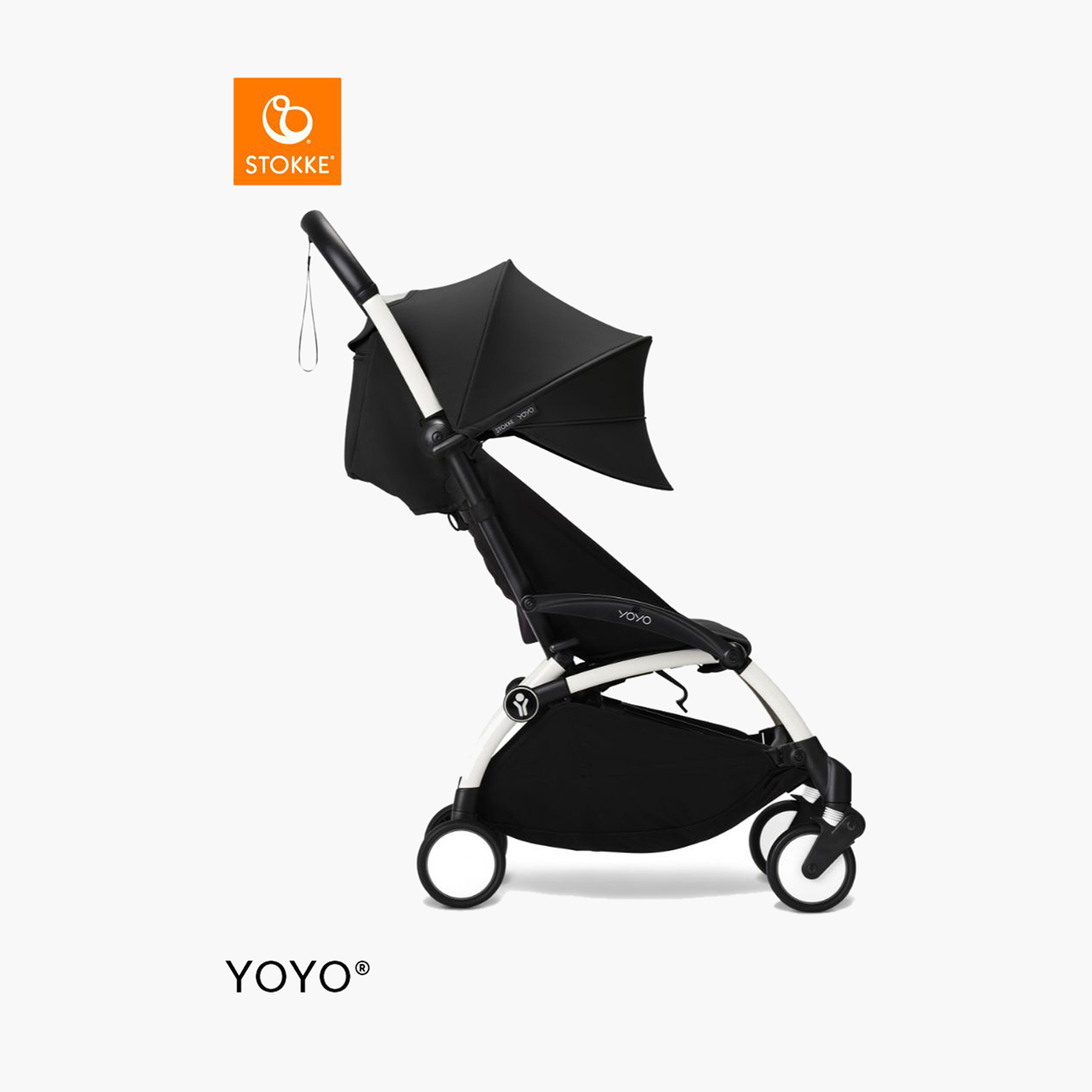 Stokke YOYO³ White frame with 6+ Color Pack - Black-baby-gear-strollersandprams-strollers-image-5