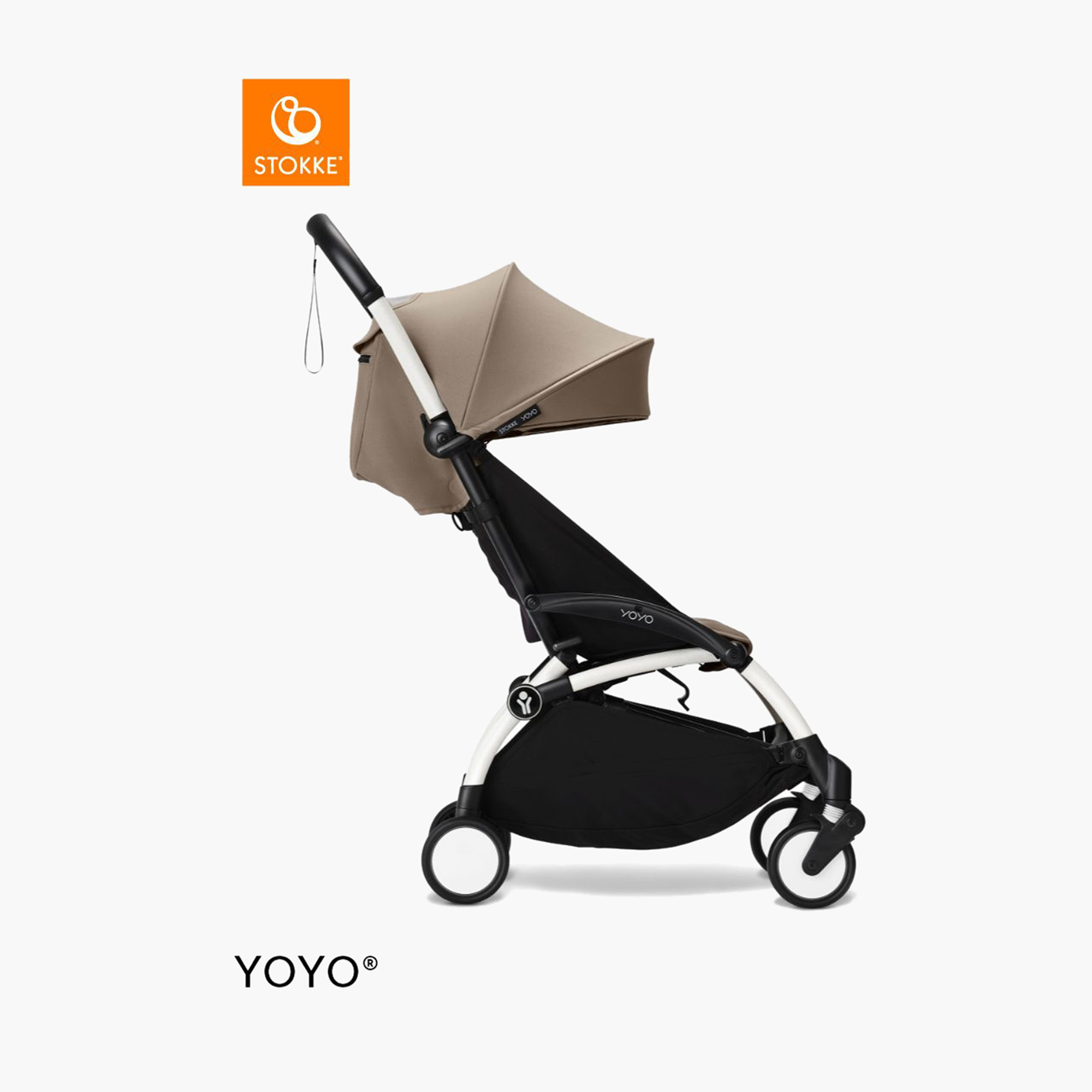 Stokke YOYO³ White frame with 6+ Color Pack - Taupe-baby-gear-strollersandprams-strollers-image-4