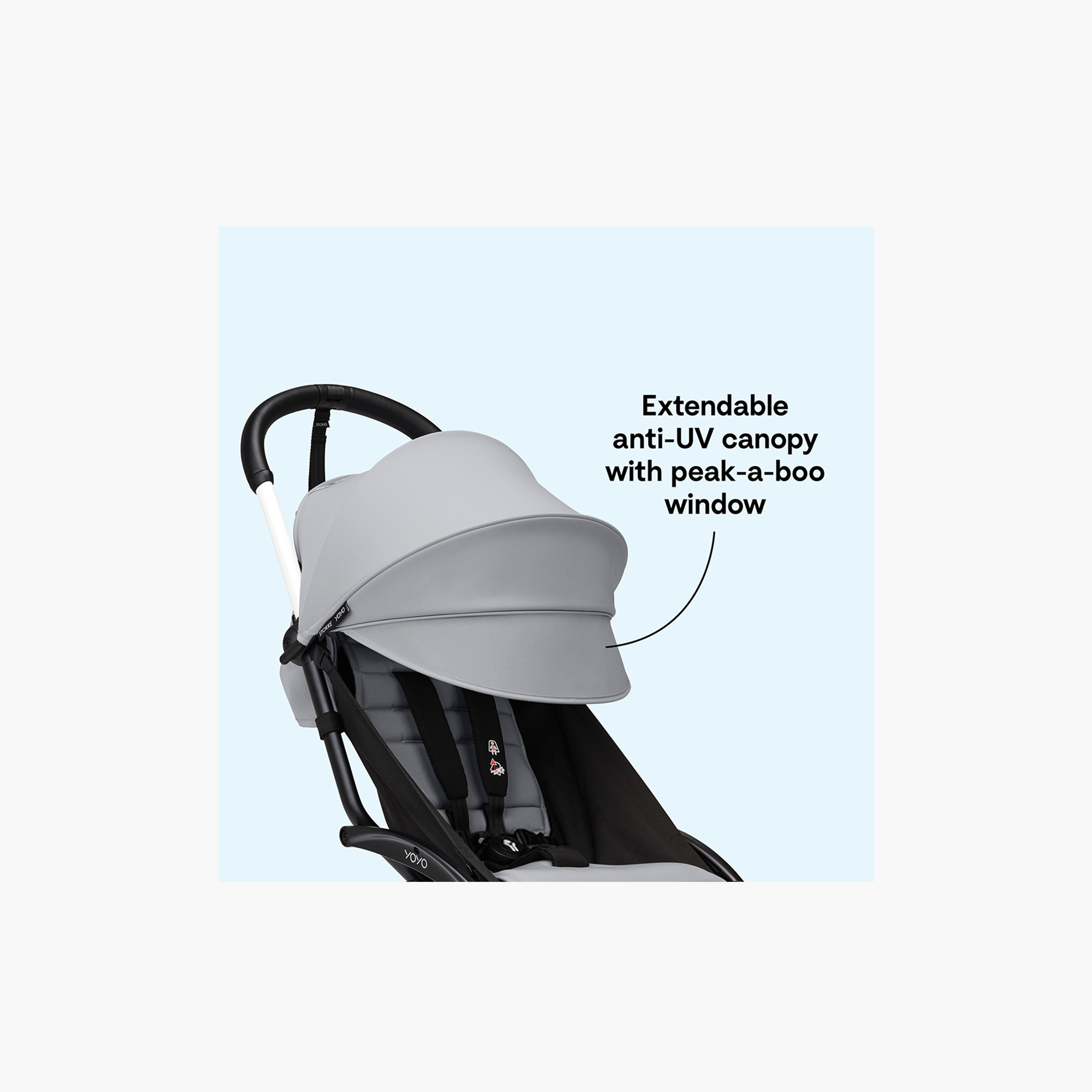 Stokke YOYO³ White frame with 6+ Color Pack - Toffee-baby-gear-strollersandprams-strollers-image-6