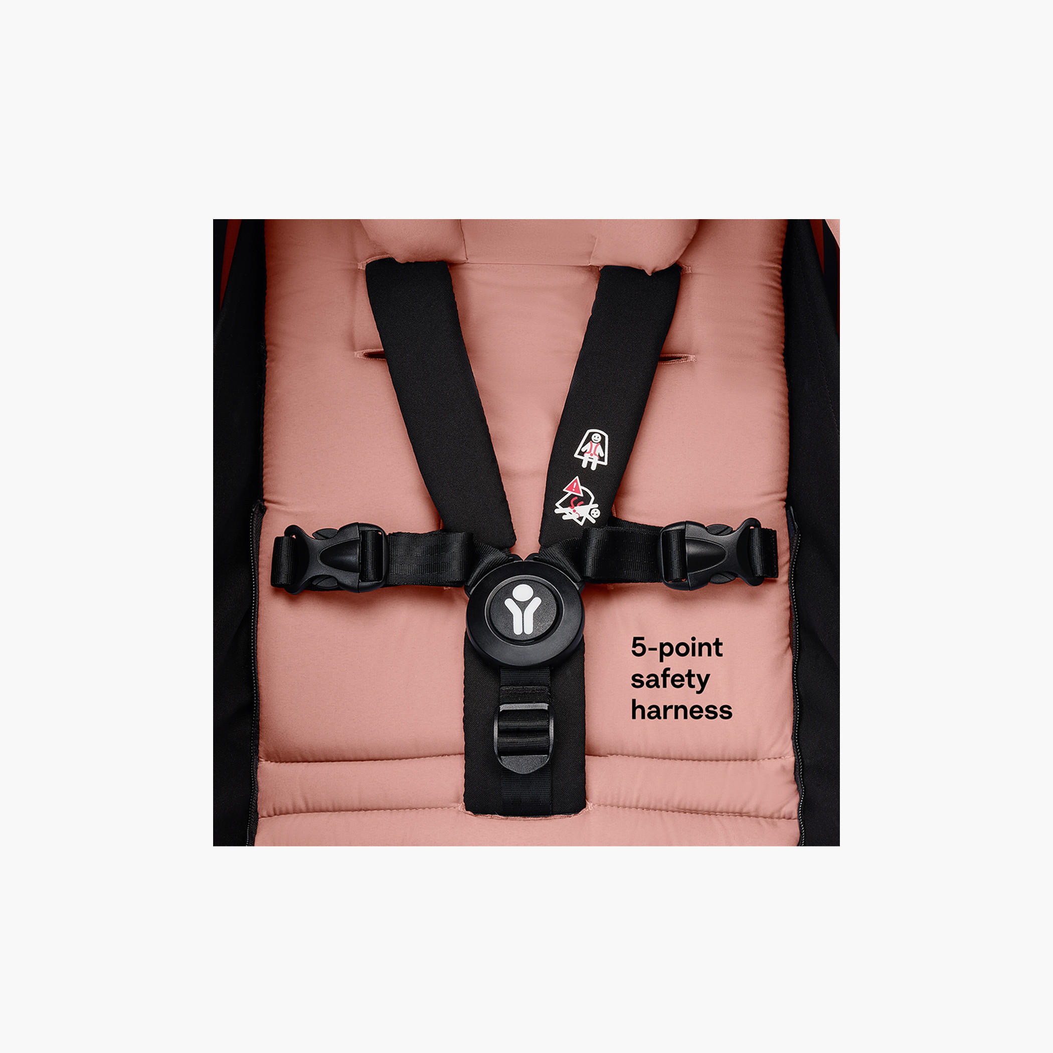 Stokke YOYO³ Black frame with 0+ Newborn Pack - Aqua-baby-gear-strollersandprams-strollers-image-3