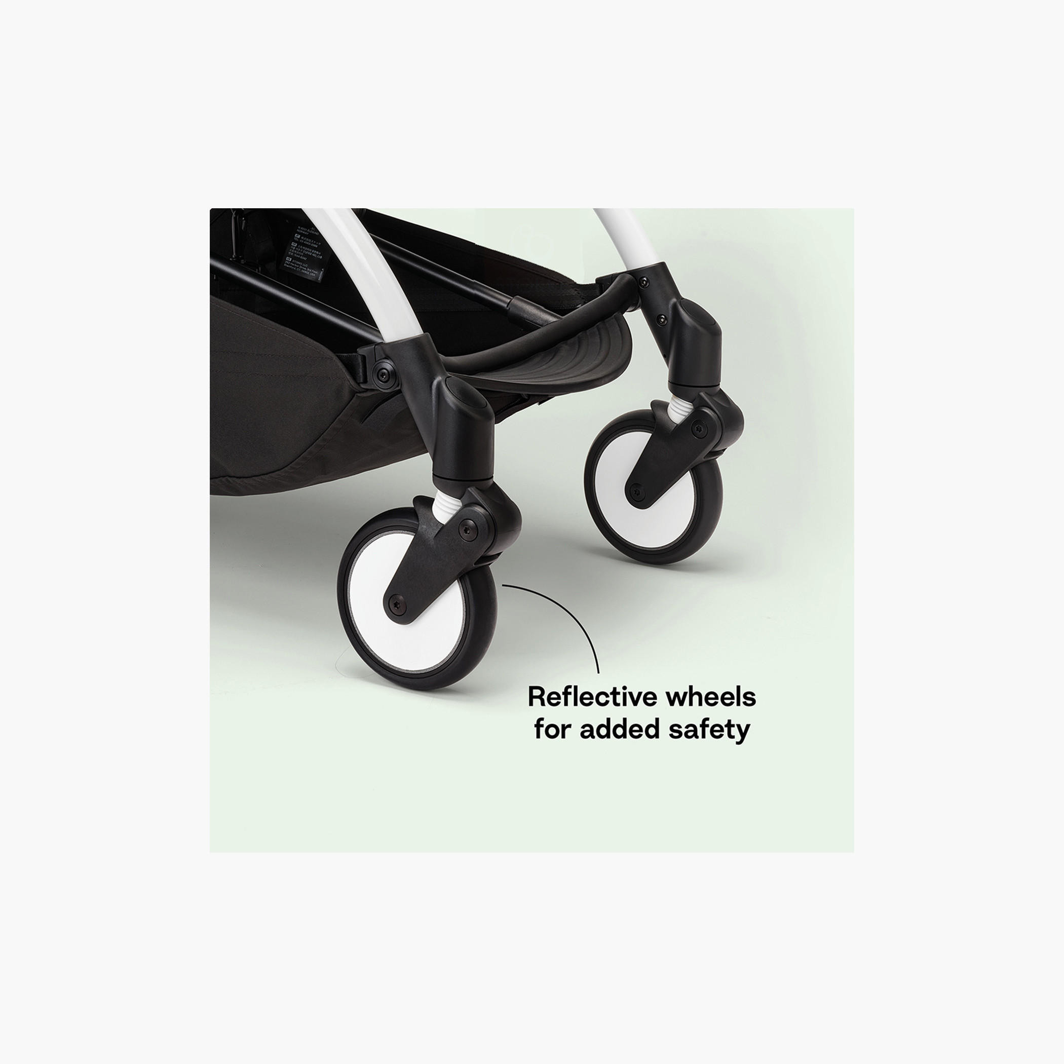 Stokke YOYO³ Black frame with 0+ Newborn Pack - Aqua-baby-gear-strollersandprams-strollers-image-4