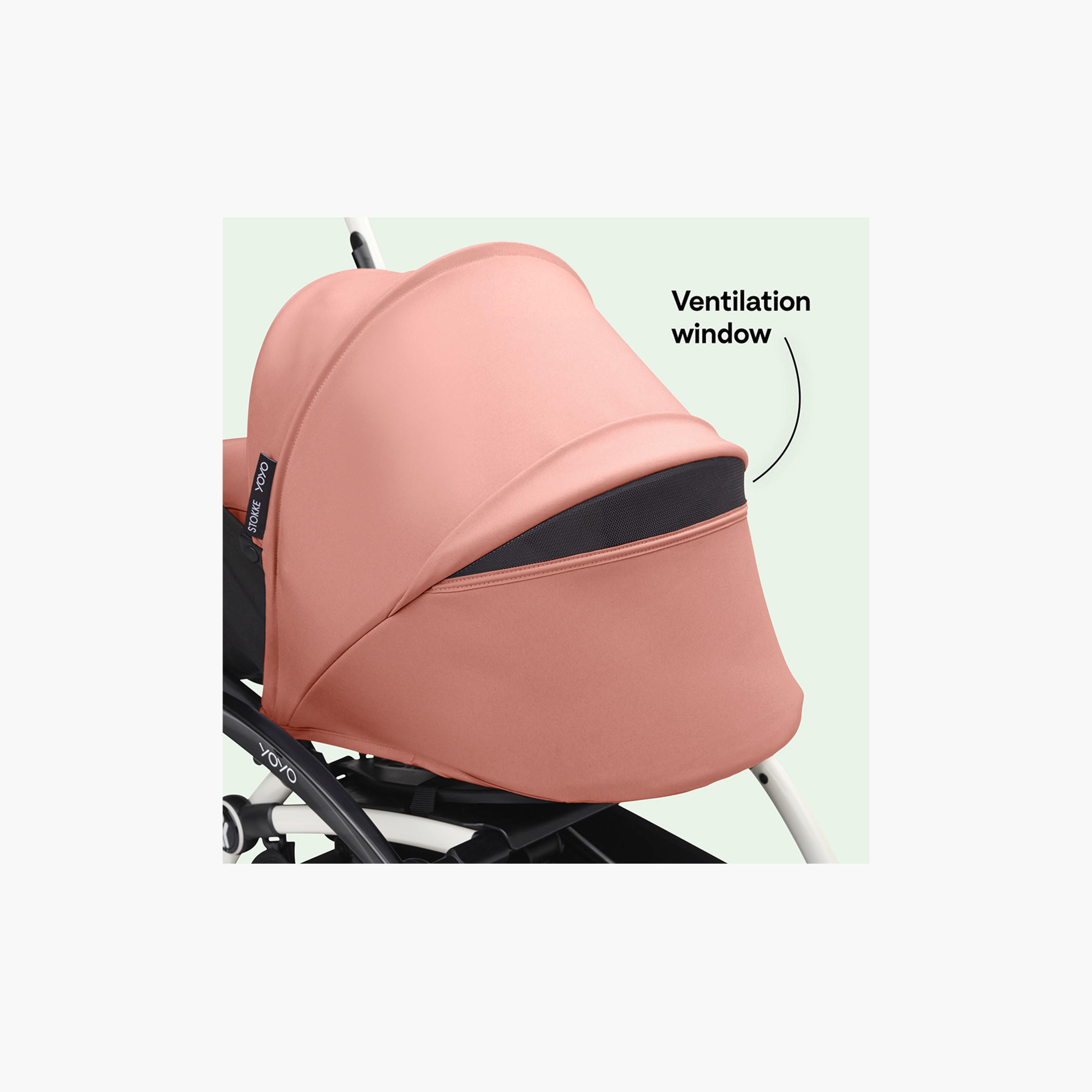 Stokke YOYO³ Black frame with 0+ Newborn Pack - Aqua-baby-gear-strollersandprams-strollers-image-6