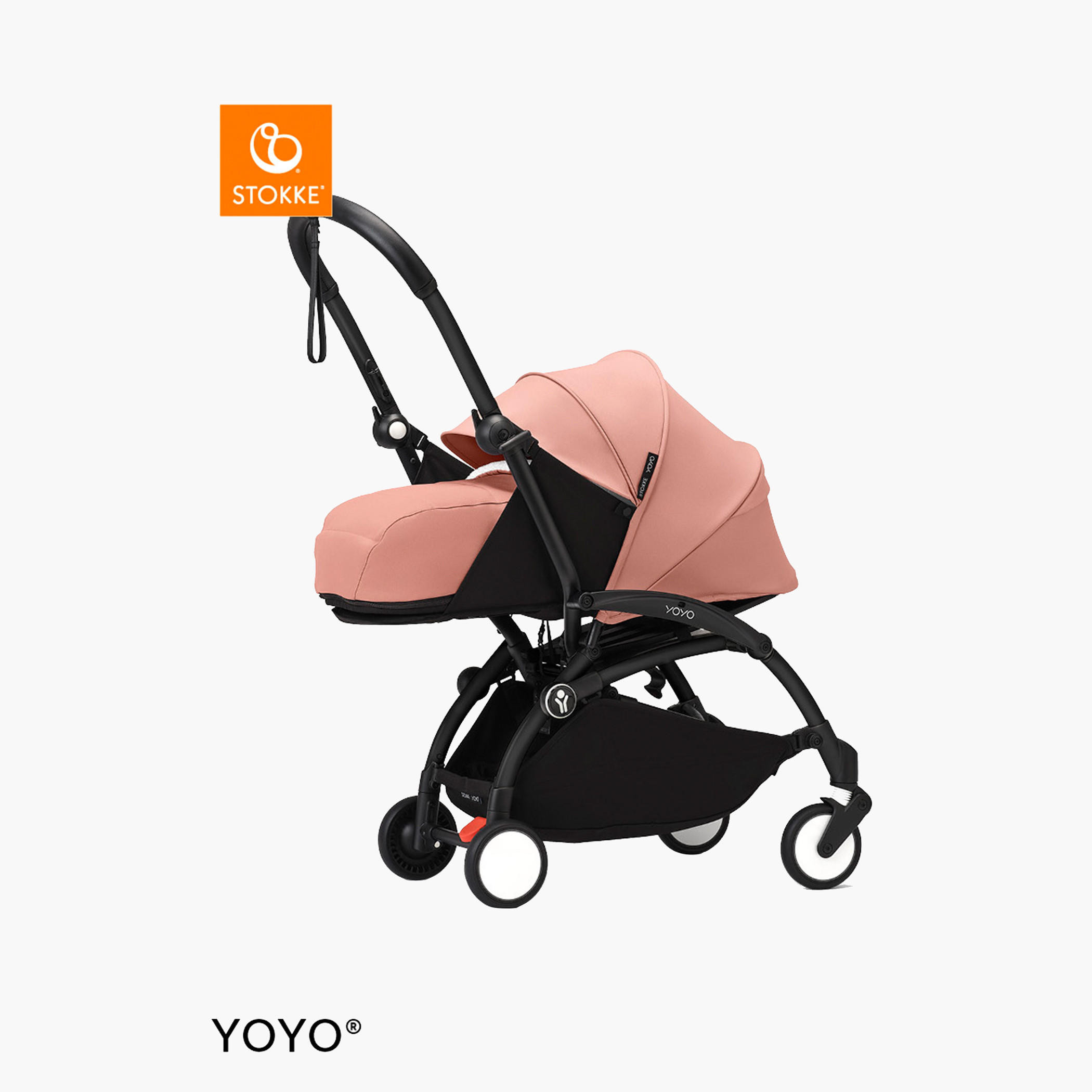 Stokke YOYO³ Black frame with 0+ Newborn Pack - Ginger-baby-gear-strollersandprams-strollers-image-1