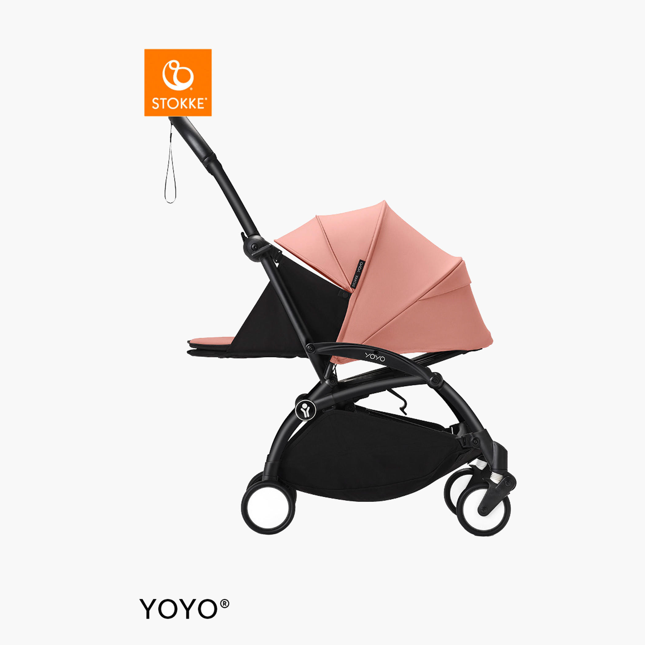 Stokke YOYO³ Black frame with 0+ Newborn Pack - Ginger-baby-gear-strollersandprams-strollers-image-2