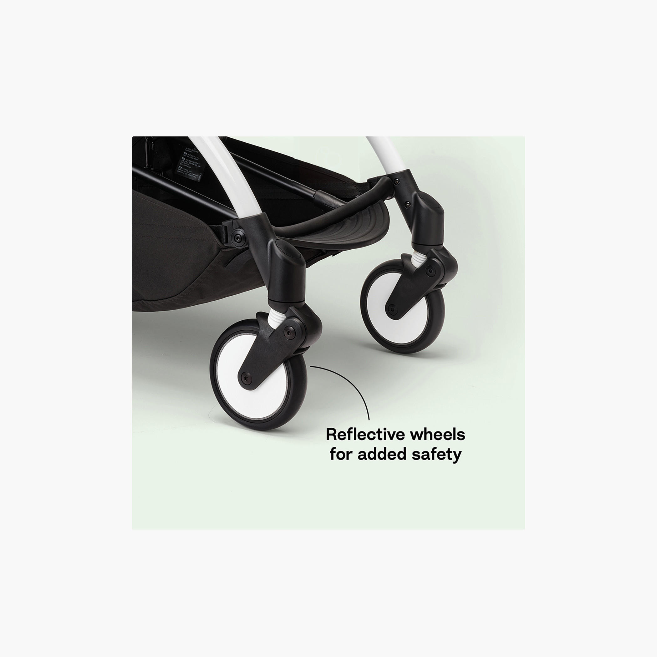 Stokke YOYO³ Black frame with 0+ Newborn Pack - Stone-baby-gear-strollersandprams-strollers-image-4