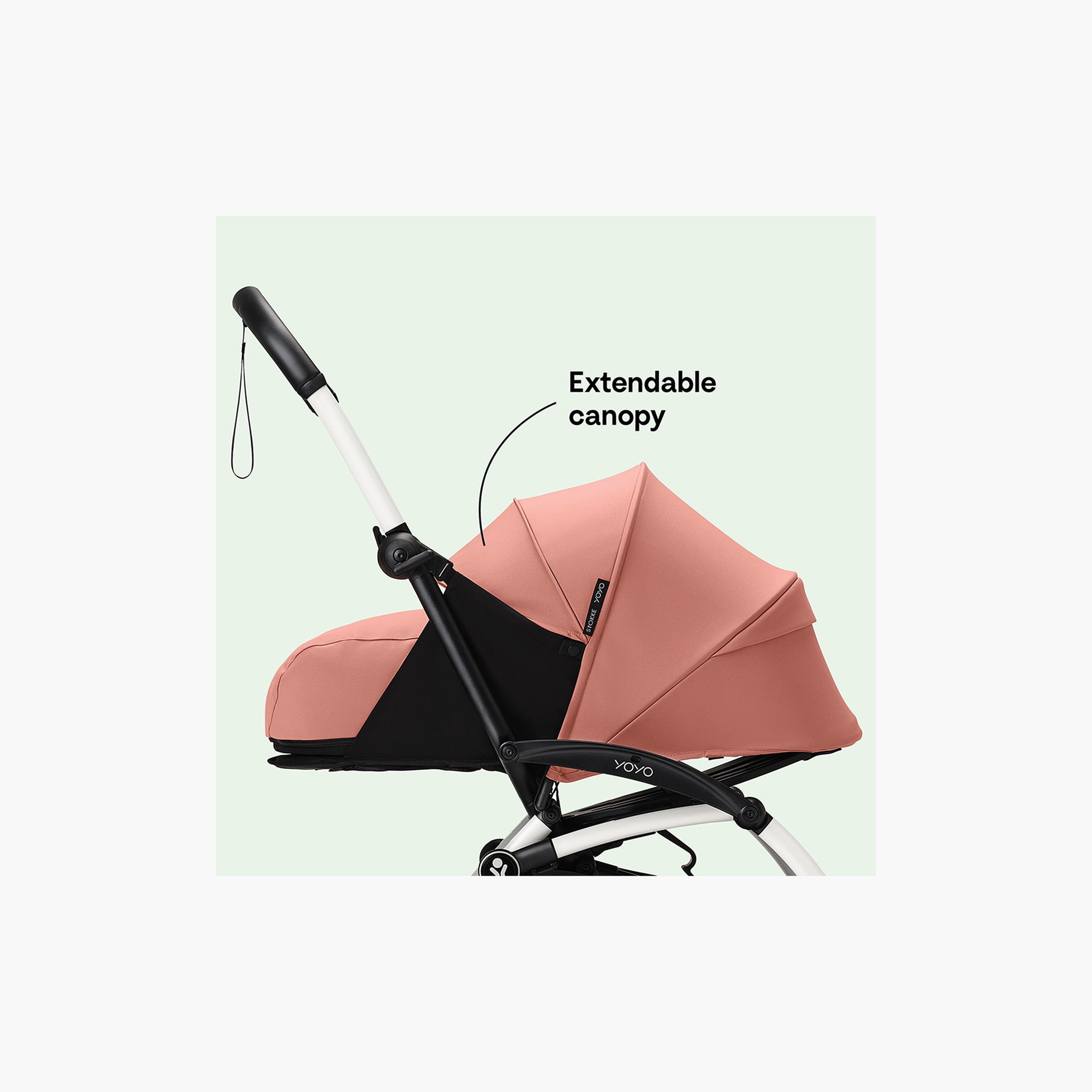 Stokke YOYO³ Black frame with 0+ Newborn Pack - Taupe-baby-gear-strollersandprams-strollers-image-3