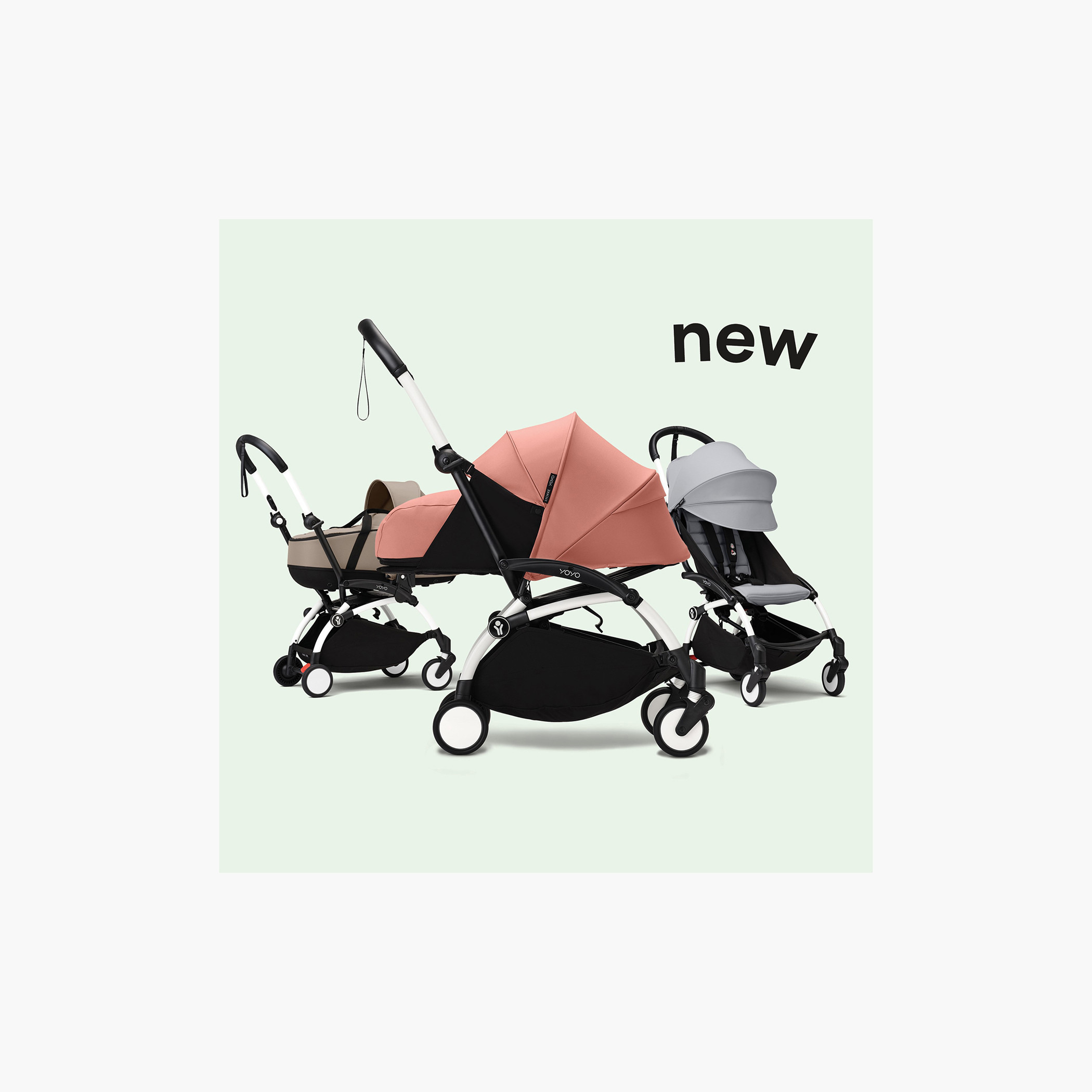 Stokke YOYO³ Black frame with 0+ Newborn Pack - Toffee-baby-gear-strollersandprams-strollers-image-8