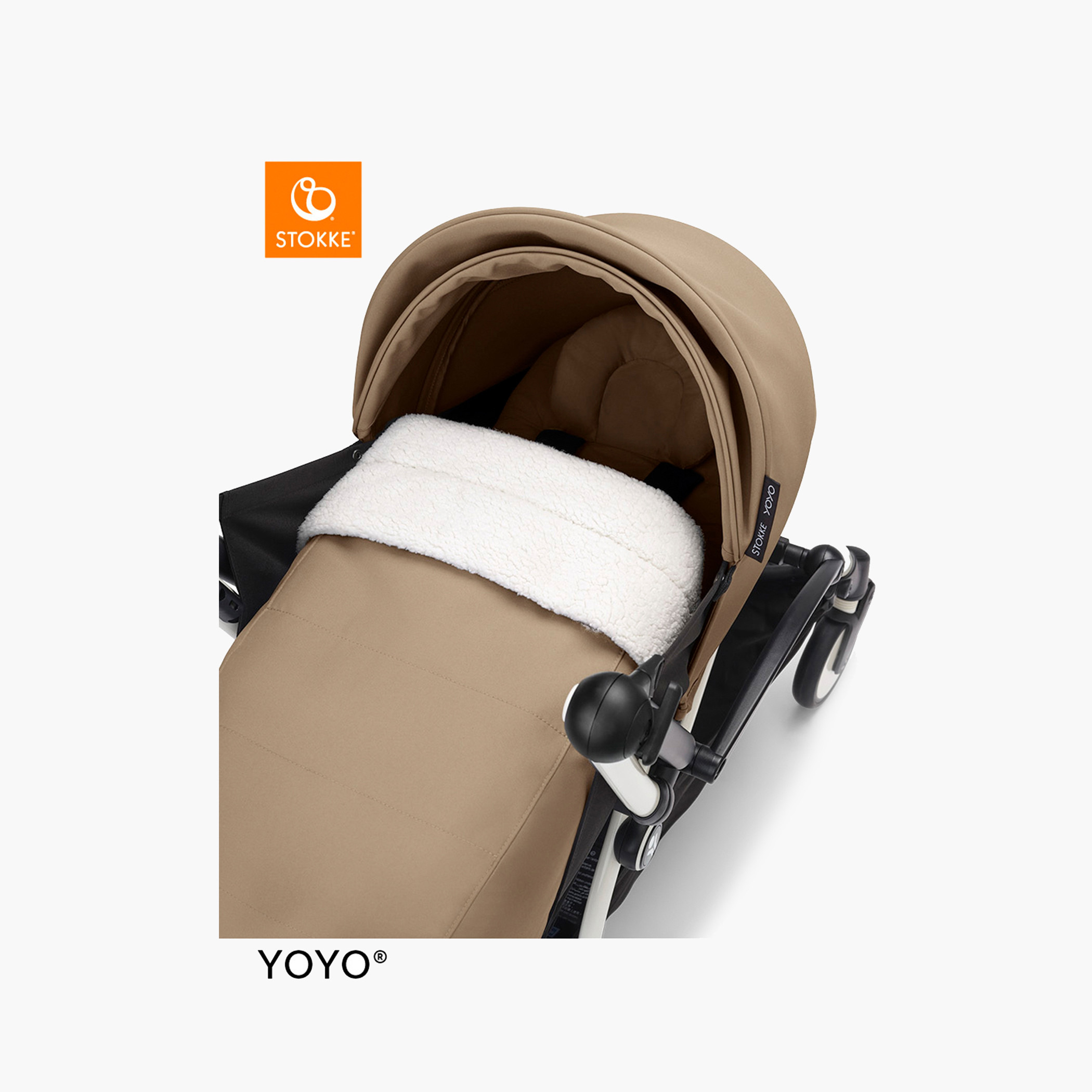 Stokke YOYO³ Black frame with 0+ Newborn Pack - Toffee-baby-gear-strollersandprams-strollers-image-9