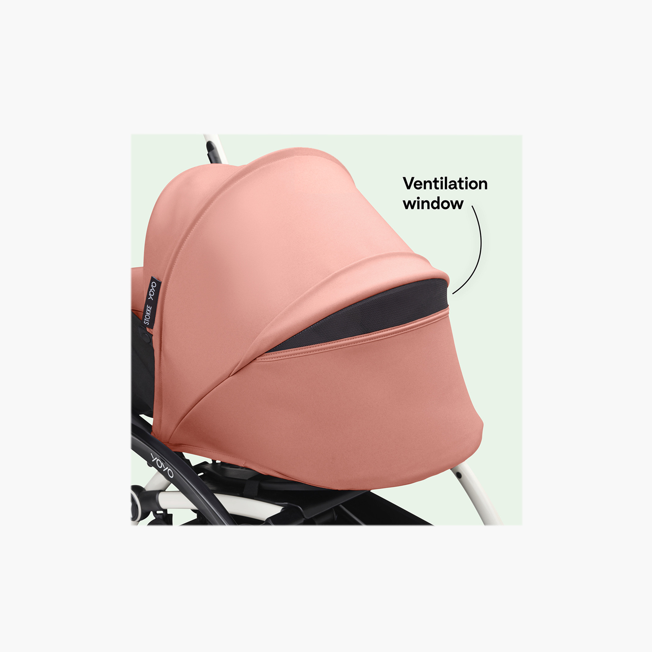 Stokke YOYO³ White frame with 0+ Newborn Pack - Ginger-baby-gear-strollersandprams-strollers-image-8