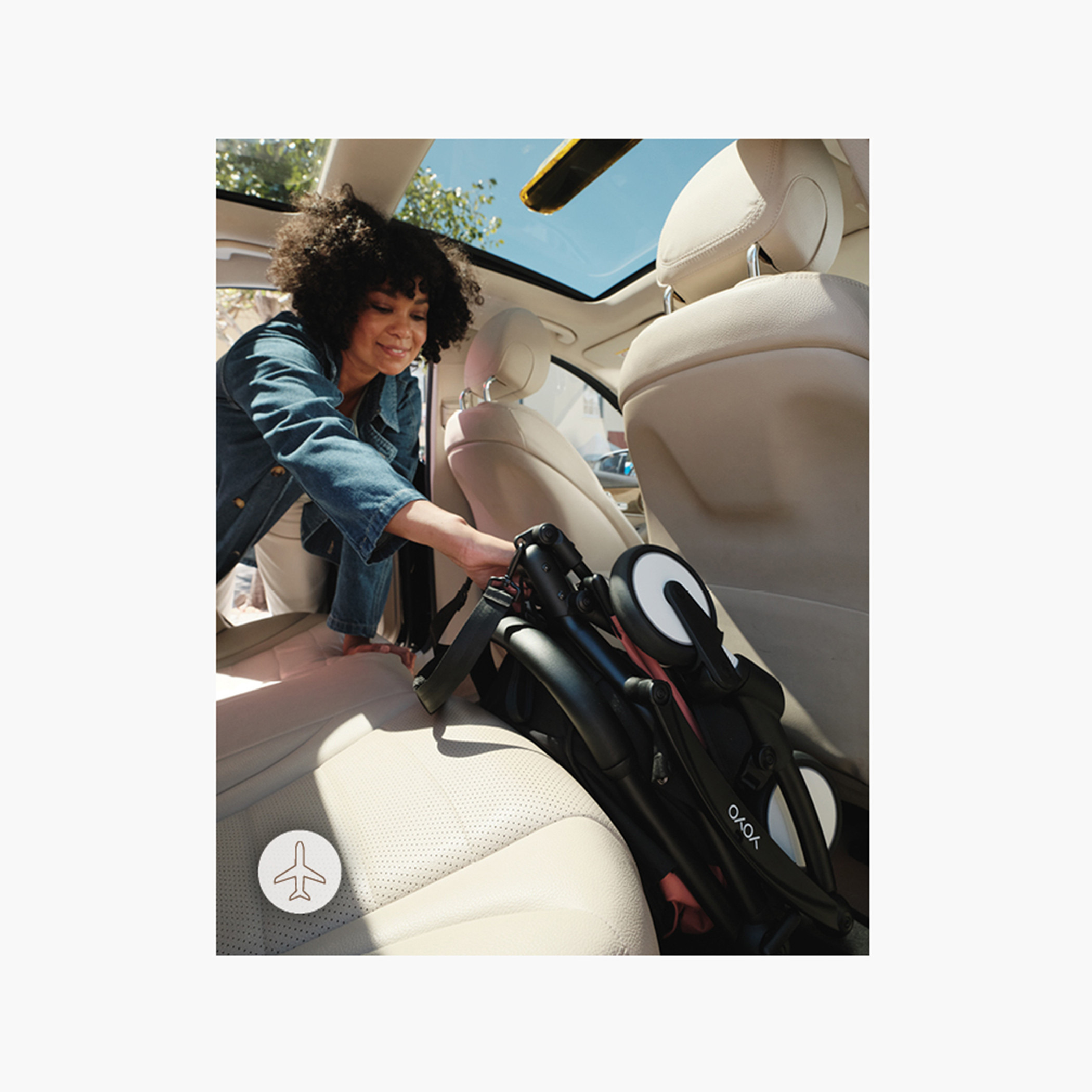 Stokke YOYO³ White frame with 0+ Newborn Pack - Olive-baby-gear-strollersandprams-strollers-image-7