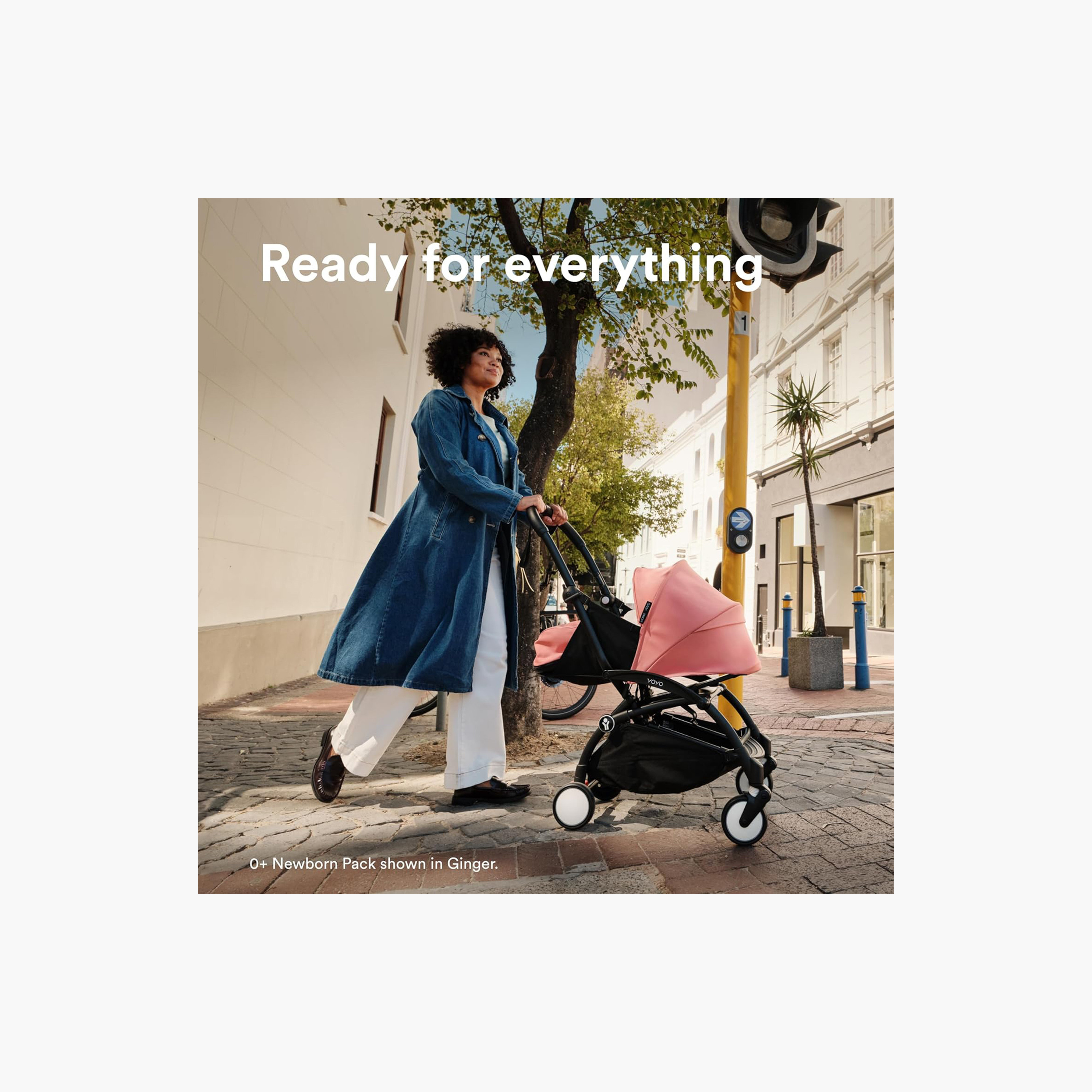 Stokke YOYO3 Stroller with Newborn Pack - White Frame, 0+ Newborn Pack & 6+Color Pack - Stone-baby-gear-strollersandprams-strollers-image-2