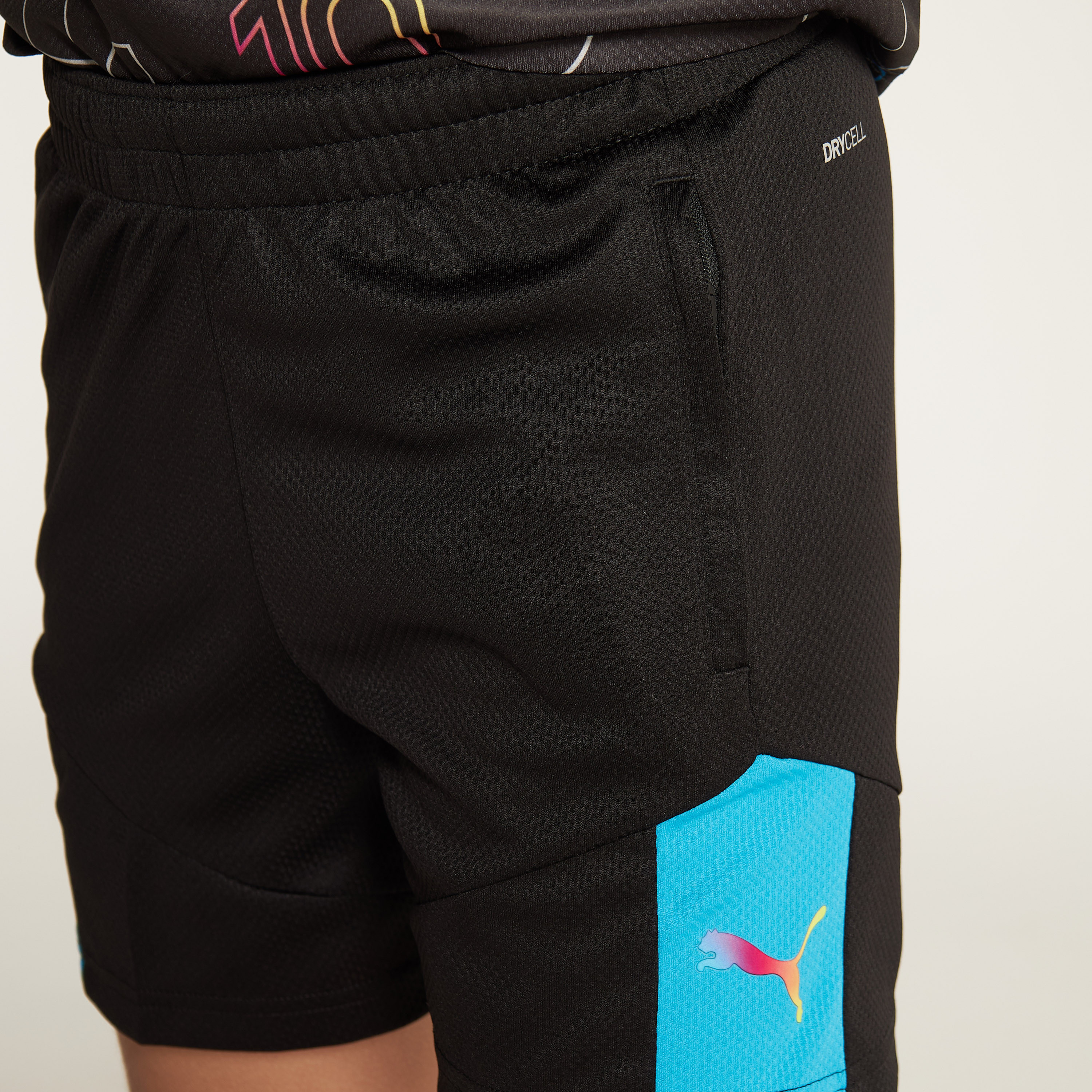 PUMA Panelled Shorts with Elasticated Waistband and Pockets-sports-boys-clothing-bottoms-image-3