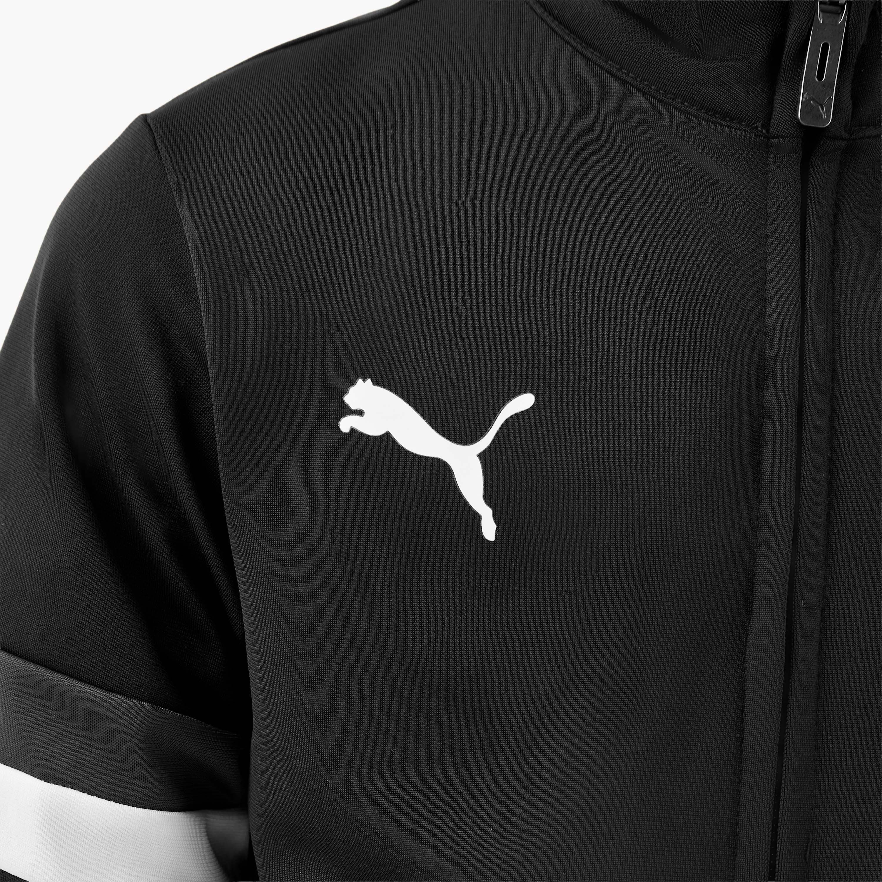 PUMA Boys Jacket and Trousers Set with Logo Print - Cotton - Long Sleeves - High Neck-boys-clothing-sportswear-sets-image-7