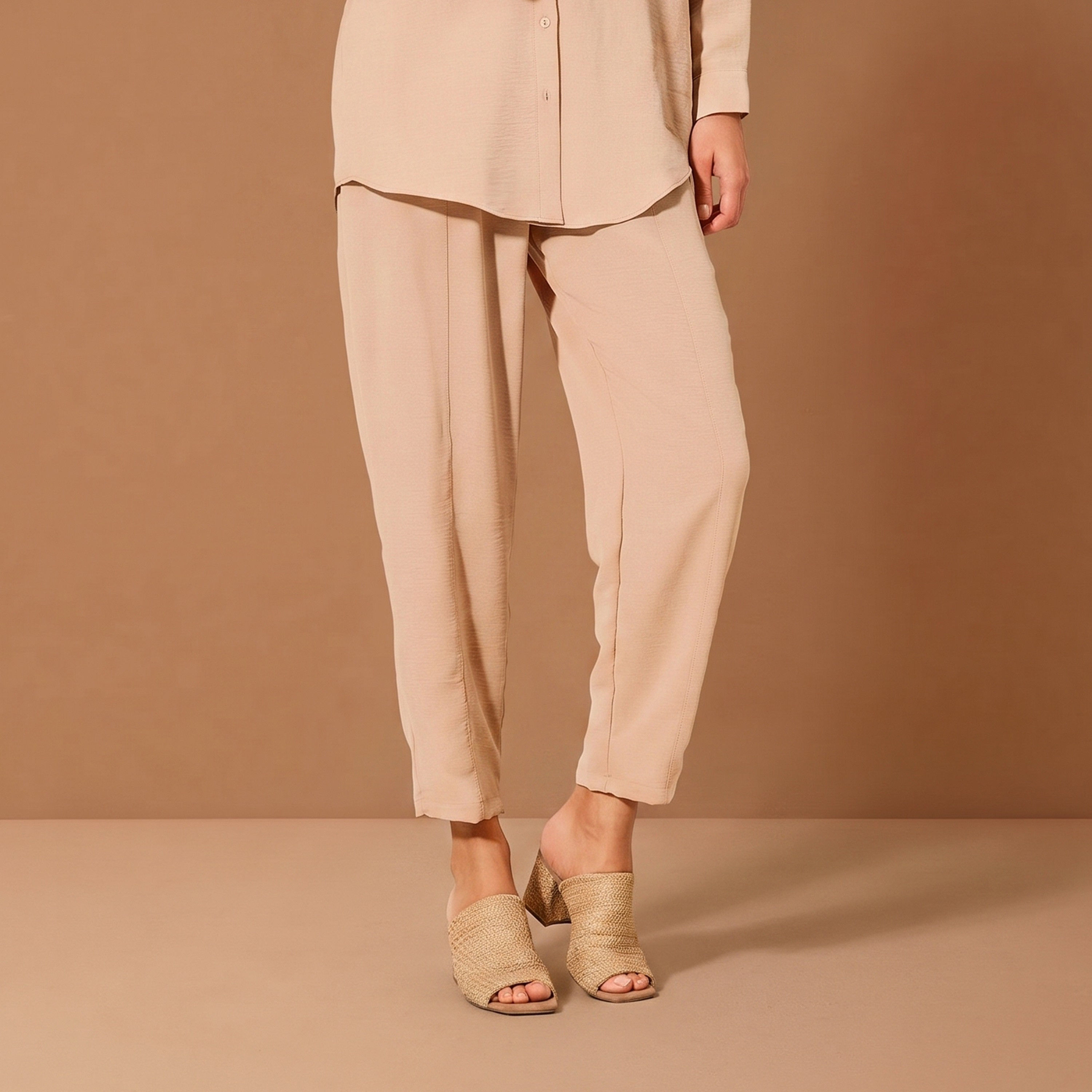 Bigdart Women's Drop Shoulder Sleeves Shirt & Trousers Set-women-clothing-coordsets-image-4