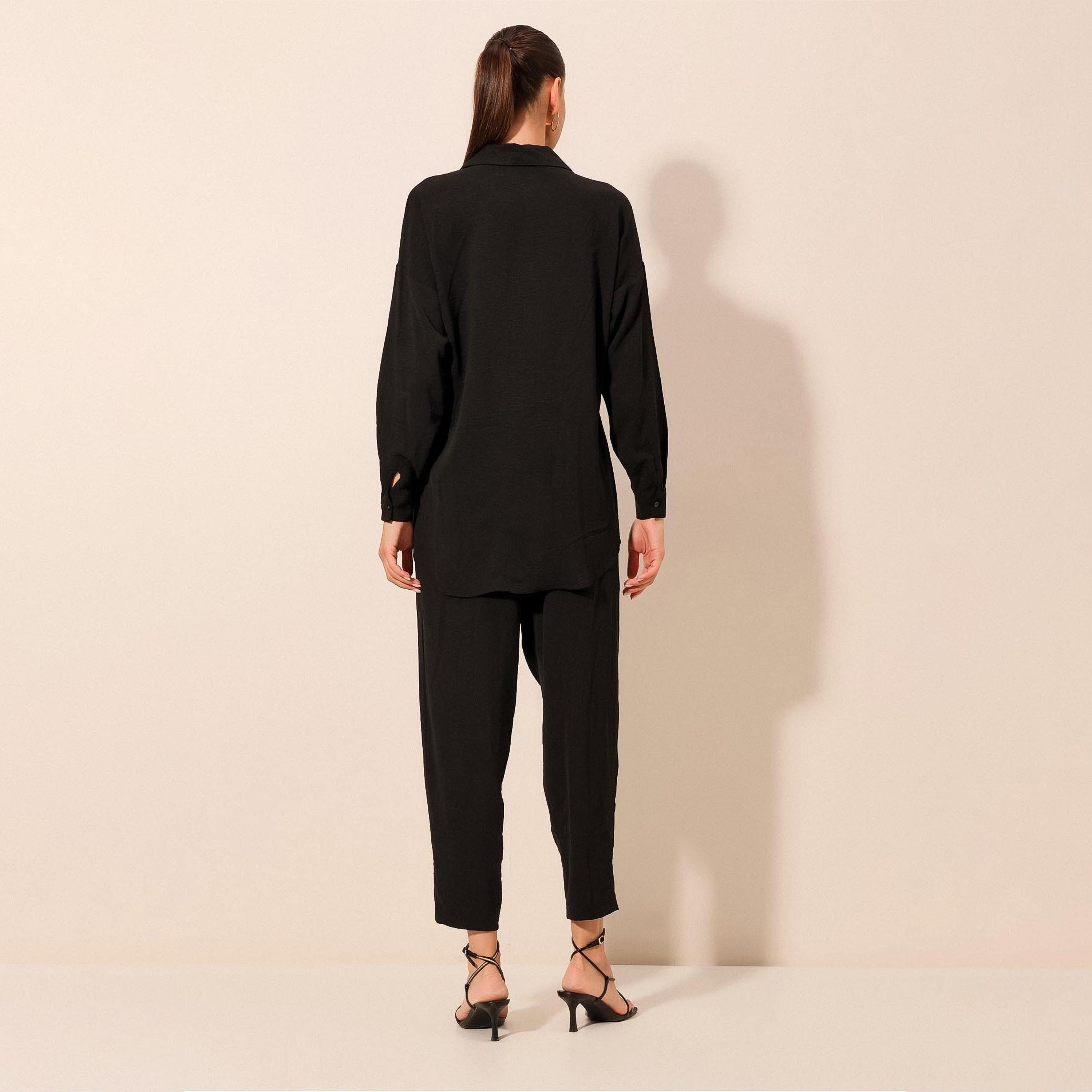 Bigdart Women's Drop Shoulder Sleeves Shirt & Trousers Set-women-clothing-coordsets-image-15