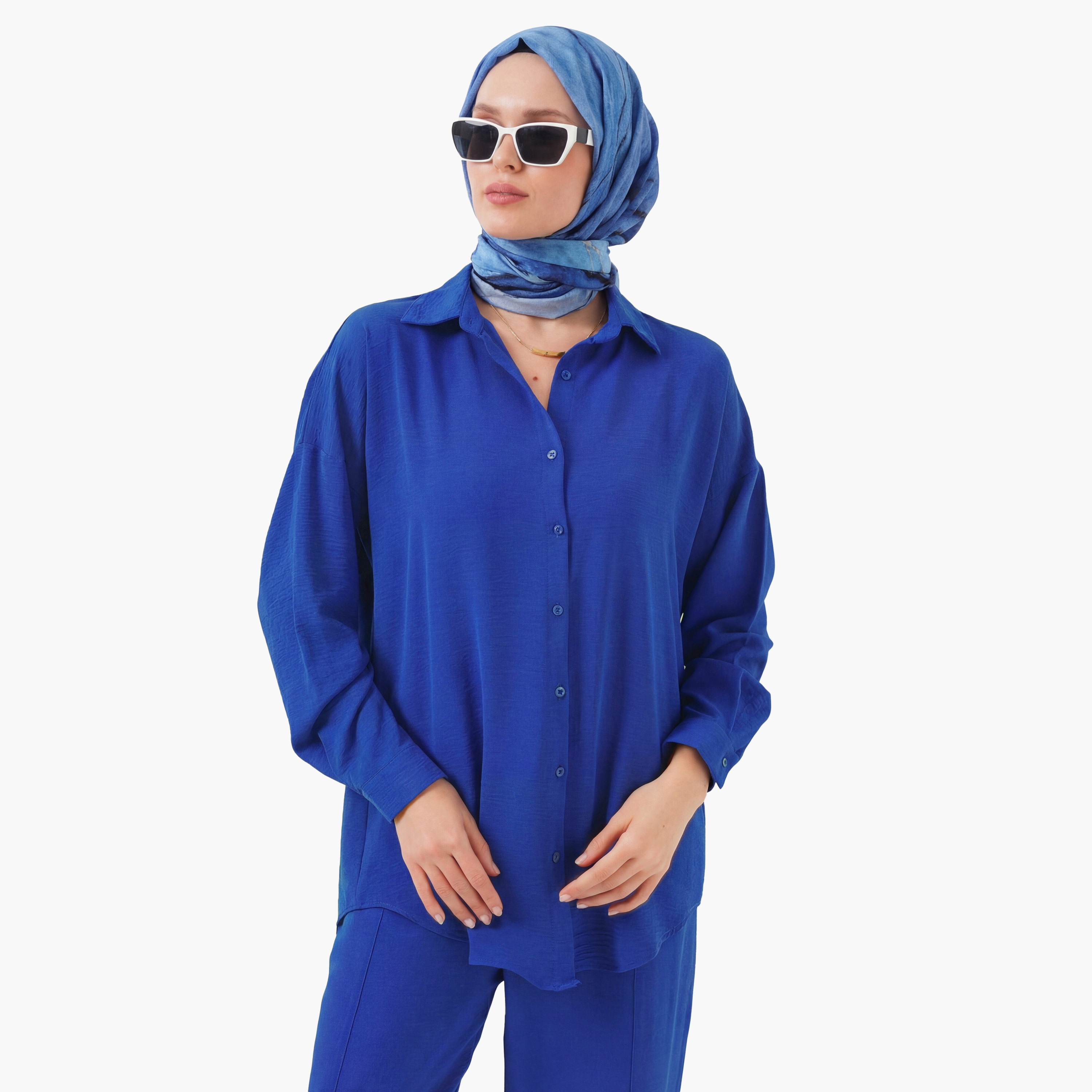 Bigdart Women's Drop Shoulder Sleeves Shirt & Trousers Set-women-clothing-coordsets-image-20