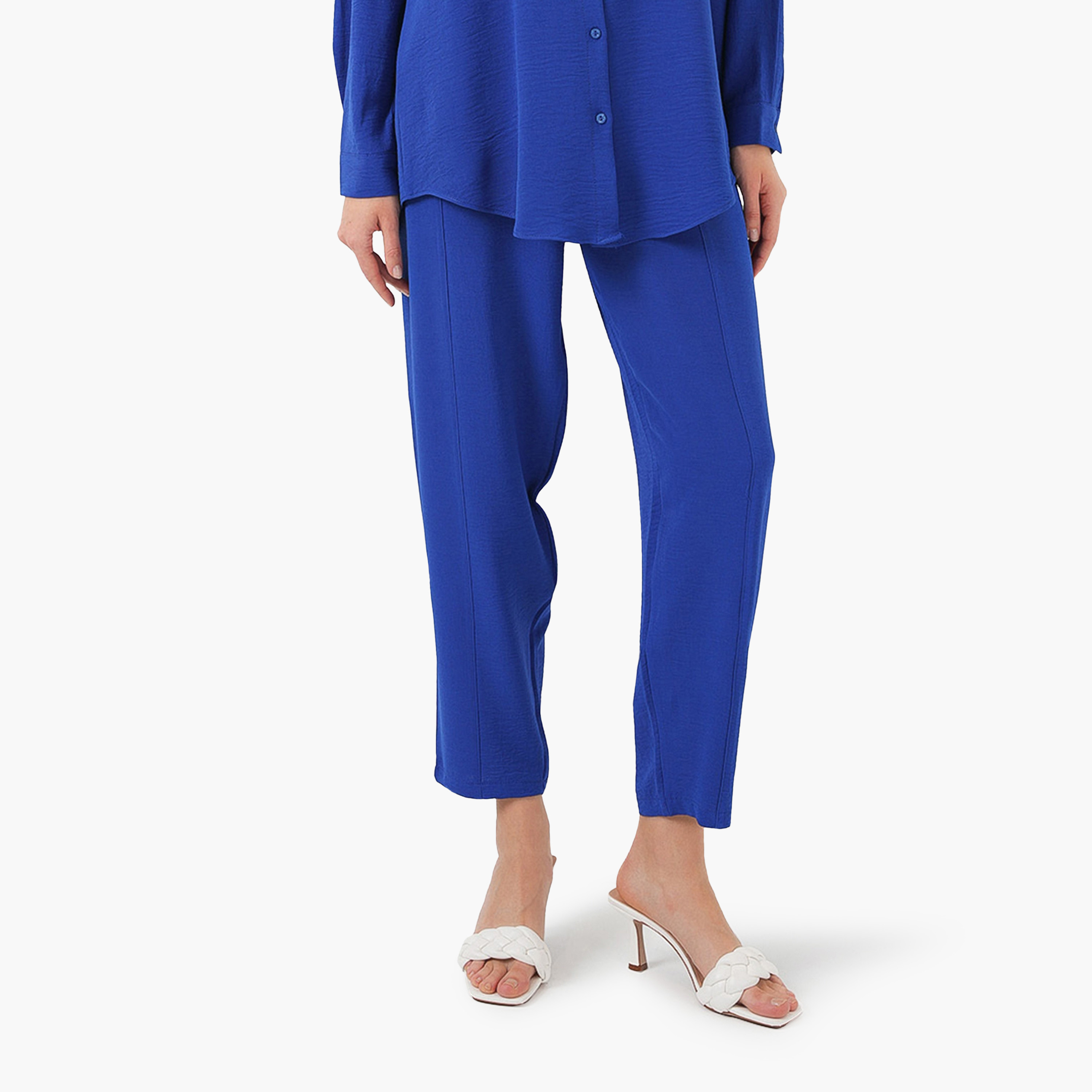 Bigdart Women's Drop Shoulder Sleeves Shirt & Trousers Set-women-clothing-coordsets-image-5