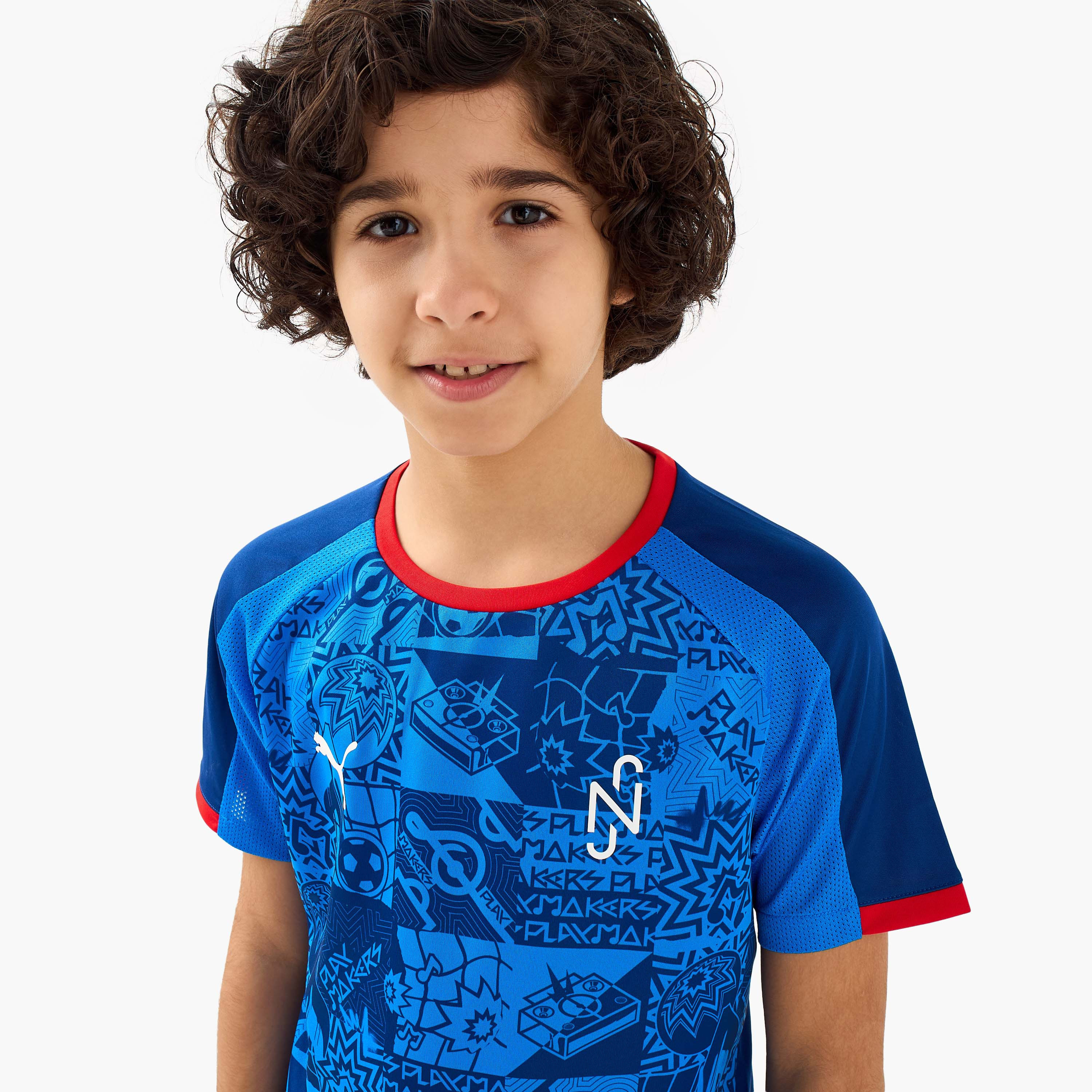 PUMA Boys Crew Neck T-shirt with Print - Cotton - Short Sleeves-boys-clothing-sportswear-tops-image-4