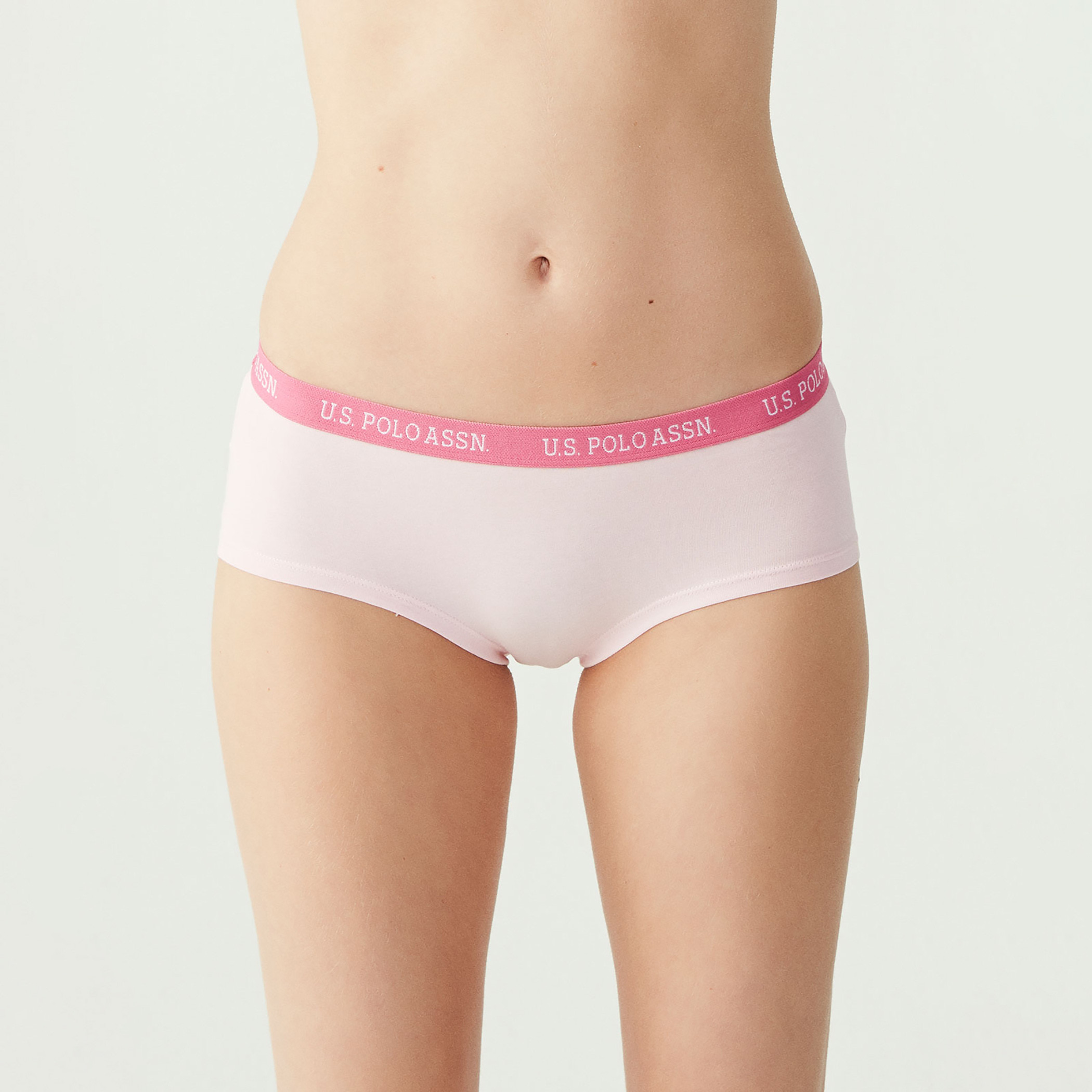 مجموعة من 3 قطع من يو اس بولو اسن من سراويل نسائية مع متعددة الألوان مطبوعة بحزام خصر-women-clothing-lingerie-panties-image-2