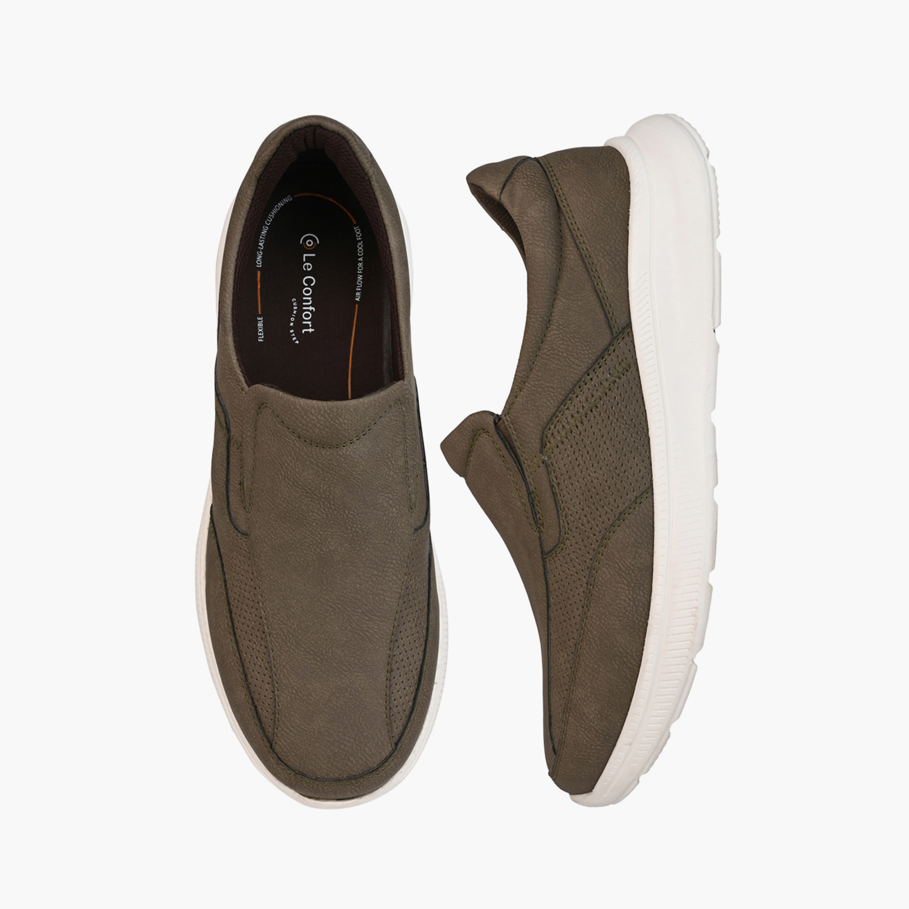 Le Confort Men Textured Slip-On Loafers-men-shoes-loafersandmoccasins-image-1