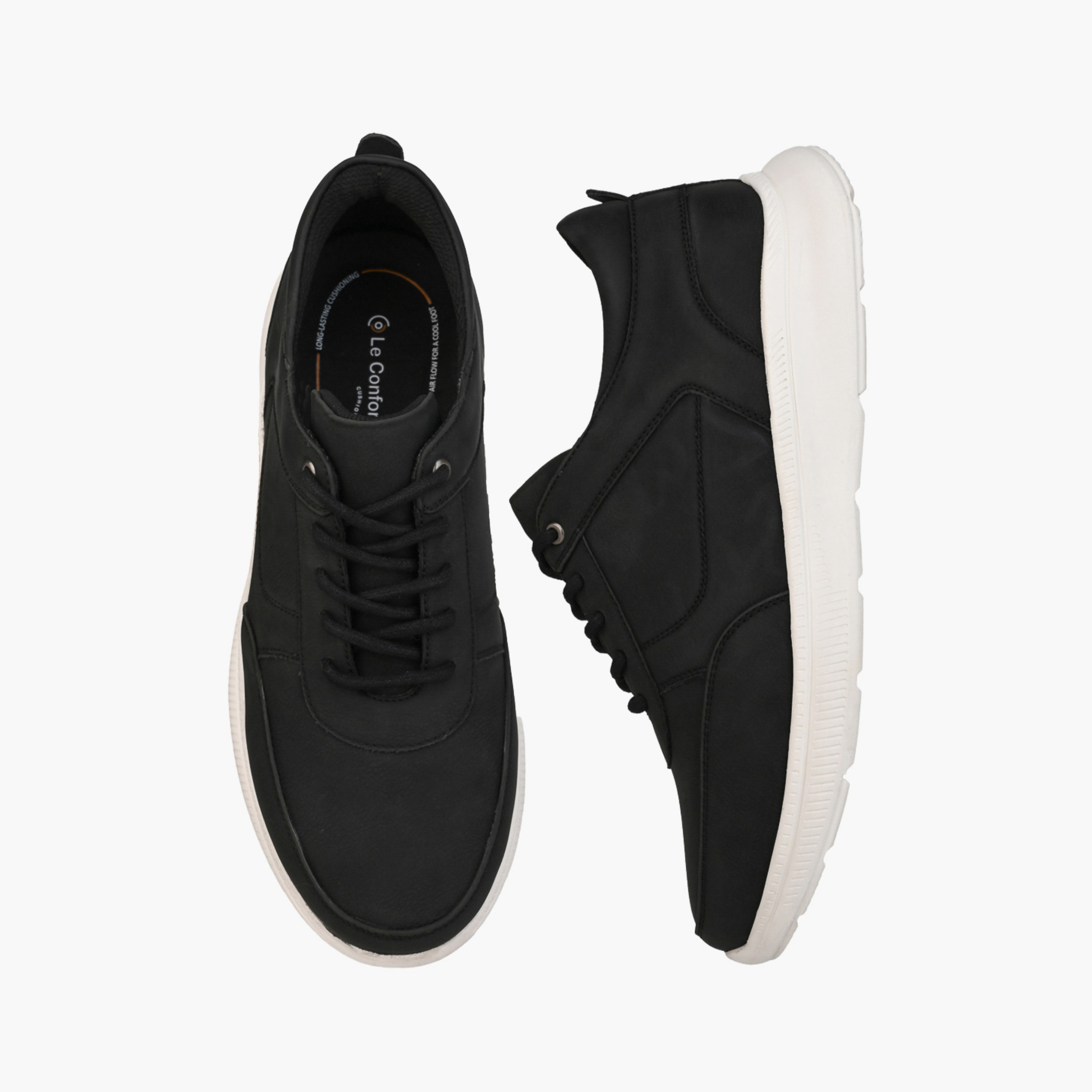 Le Confort Men Lace-Up Ankle Sneakers-men-shoes-sneakers-image-1