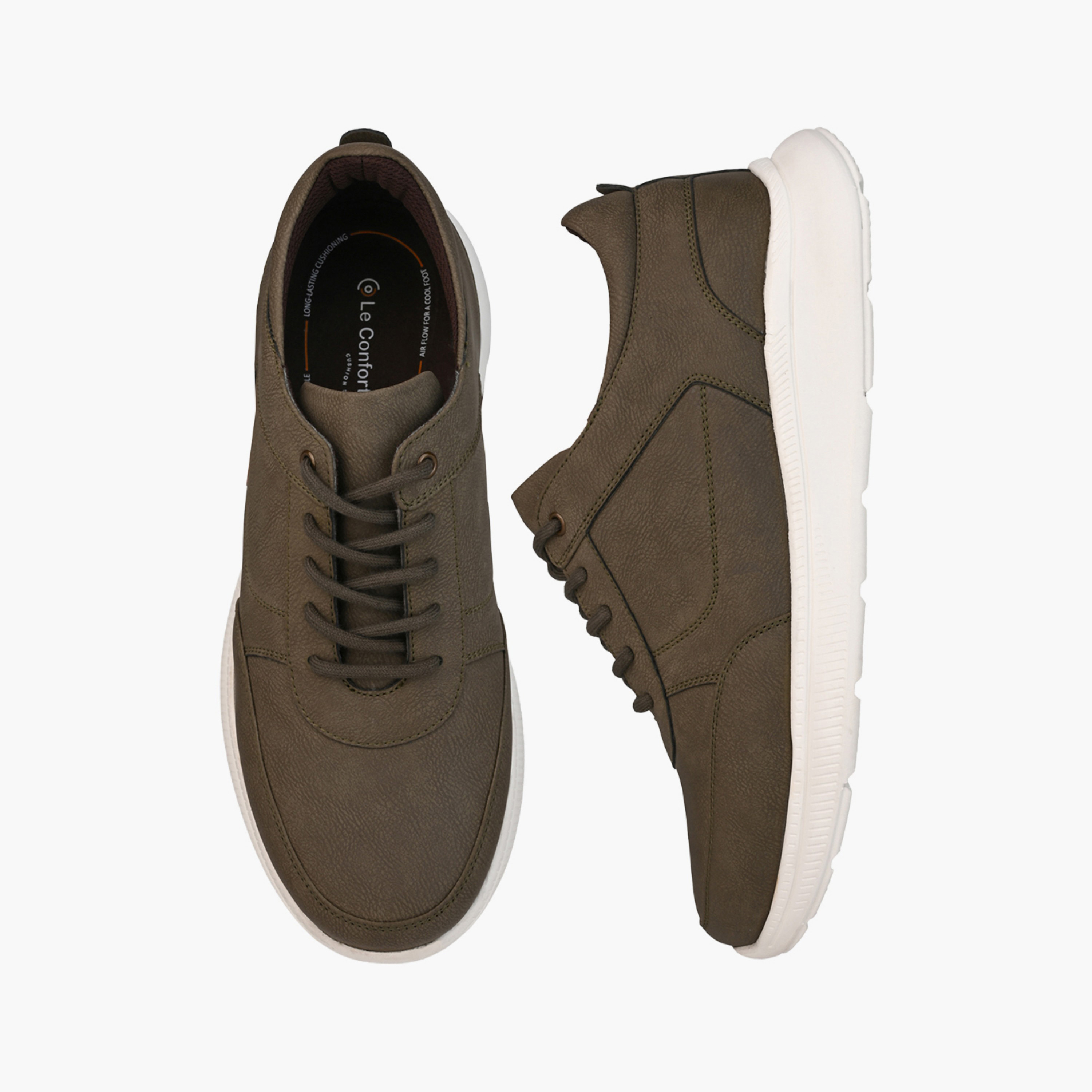Le Confort Men Lace-Up Ankle Sneakers-men-shoes-sneakers-image-1