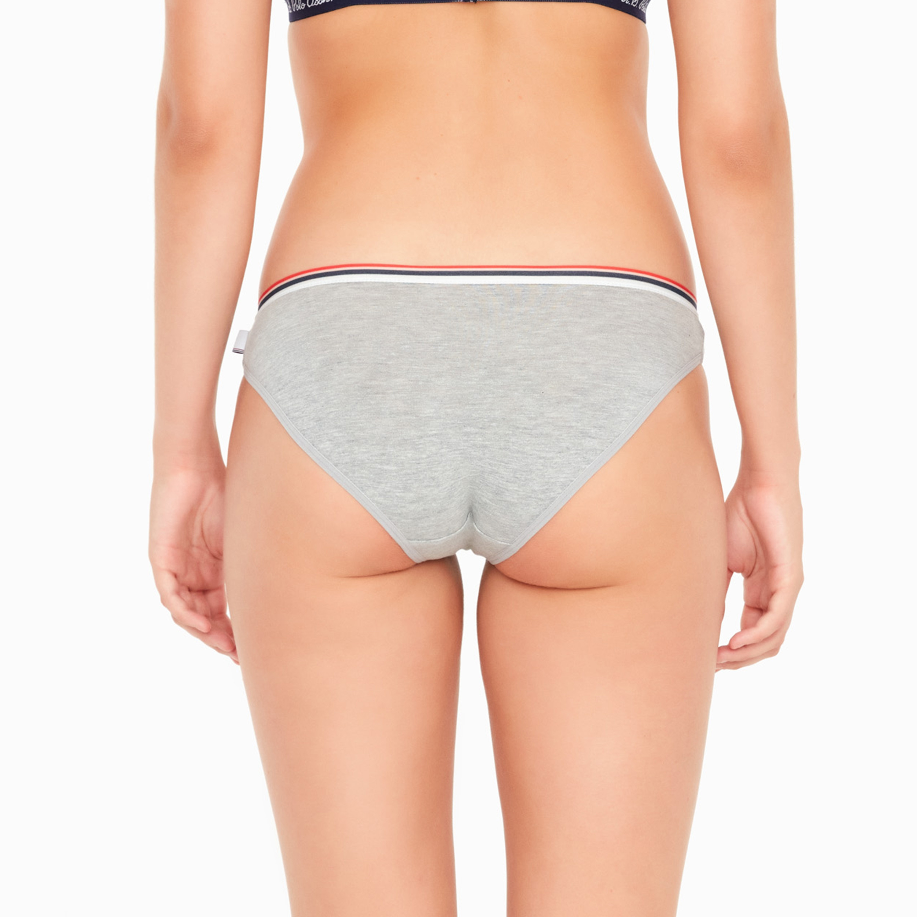 مجموعة من 3 سراويل داخلية نسائية رمادية اللون من يو اس بولو أسسن-women-clothing-lingerie-panties-image-2