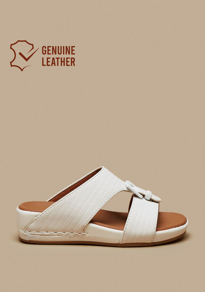 Mister Duchini Textured Slip-On Arabic Sandals-Boy%27s Sandals-image-0