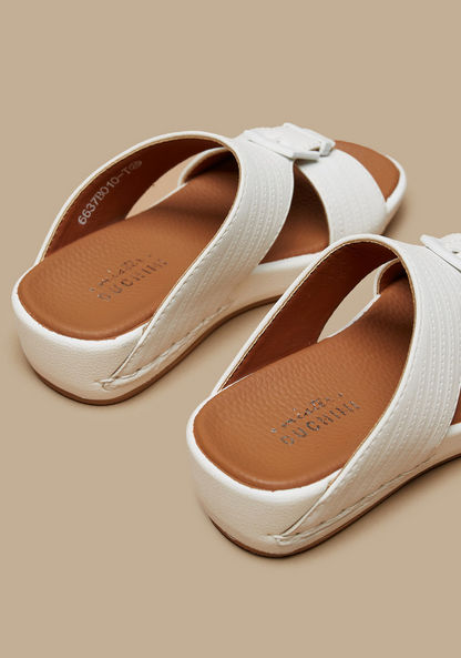 Mister Duchini Textured Slip-On Arabic Sandals-Boy%27s Sandals-image-2